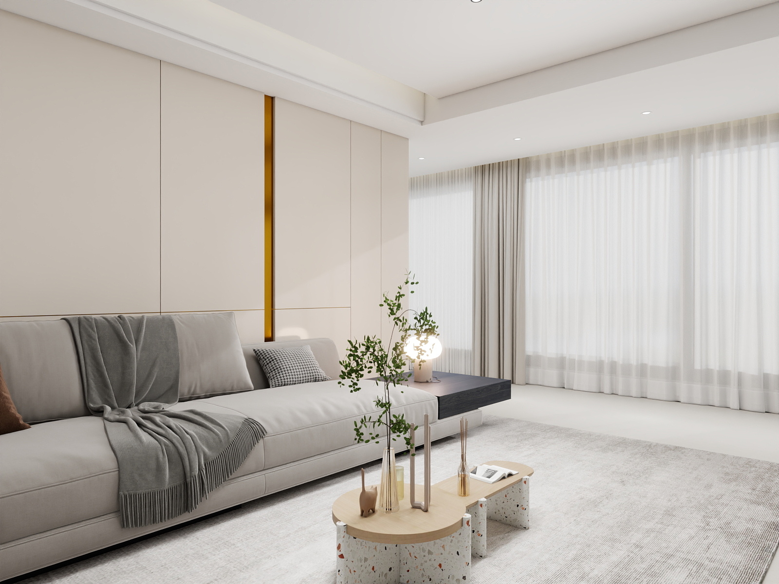 500一套_韩昊霖-现代风格135平装修效果图