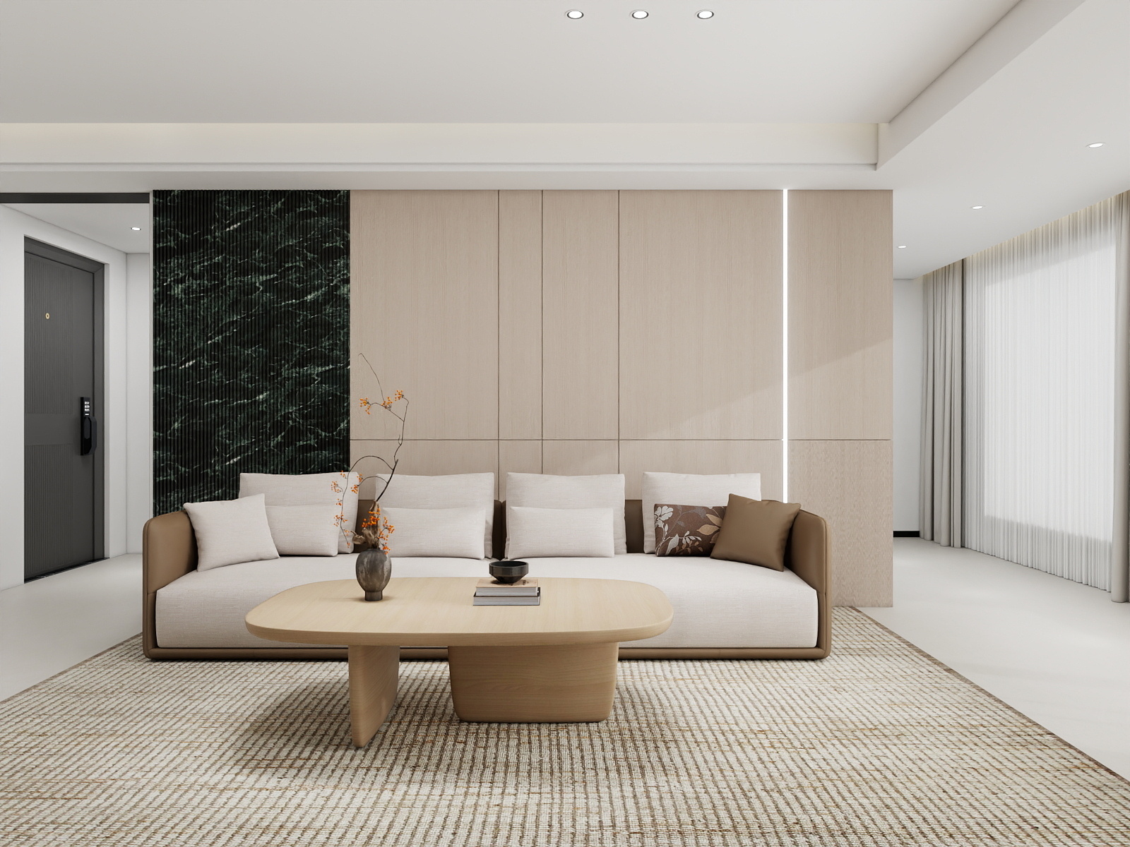 500一套_韩昊霖-原木风135平装修效果图