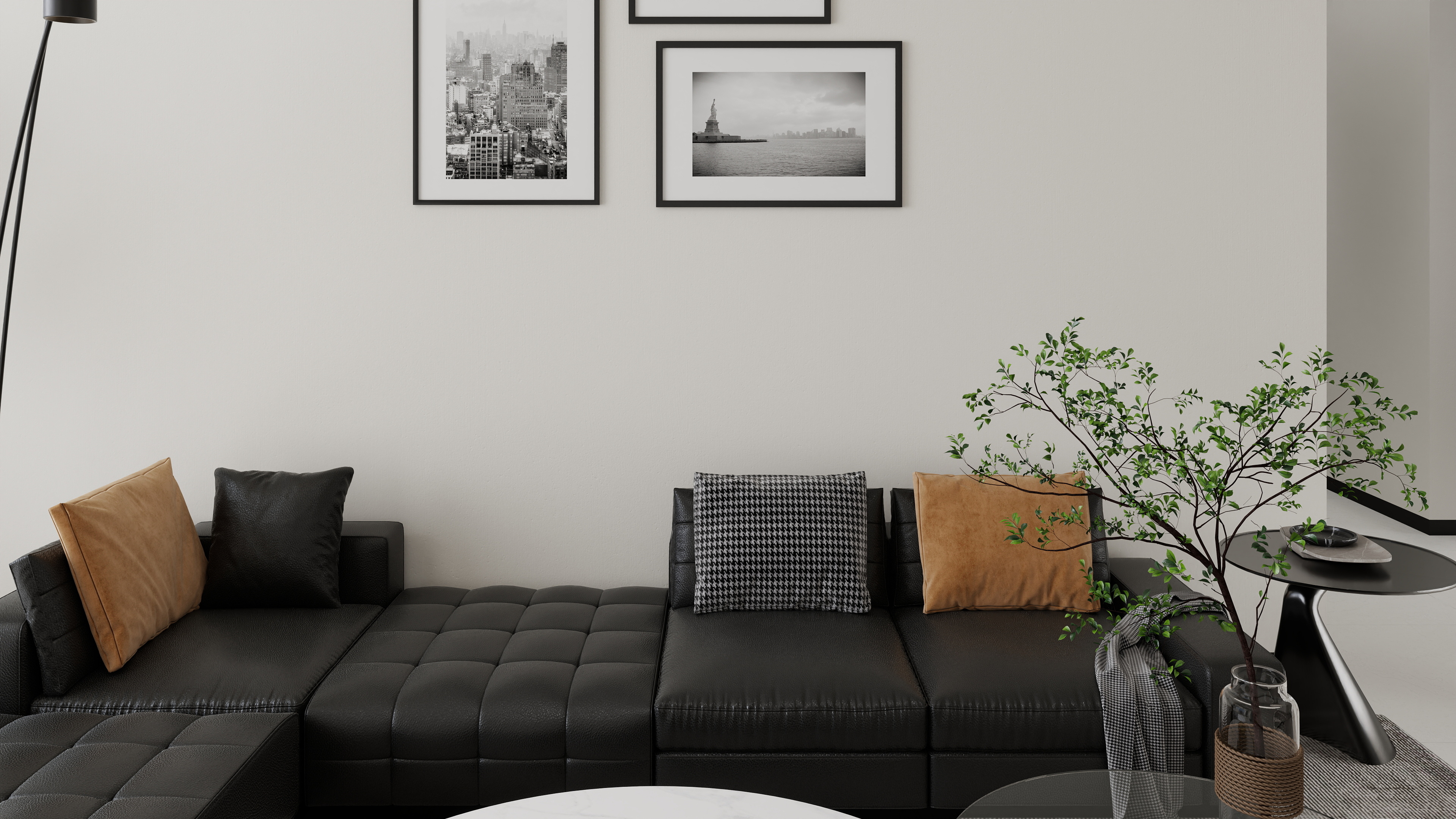 浅墨描心-吾悦公馆一期109㎡2室-装修设计方案