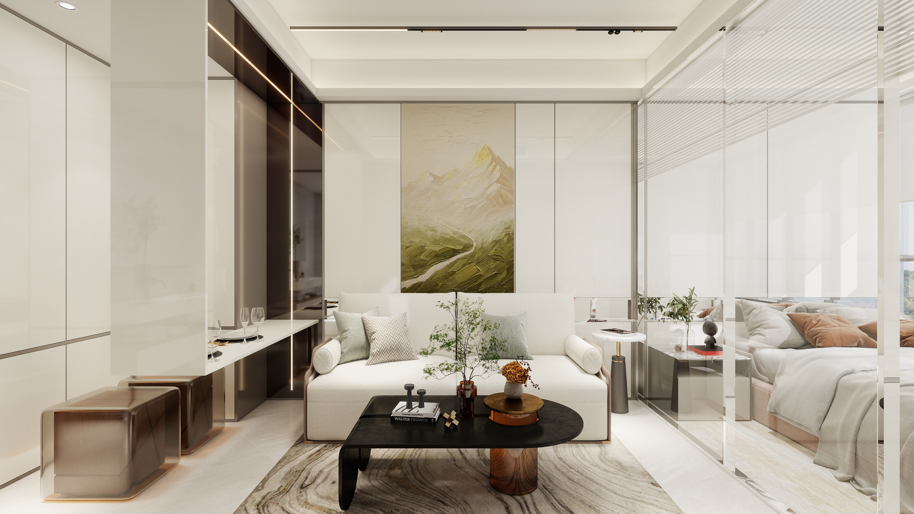 廸偉-安楹苑现代简约26㎡1室-装修设计方案