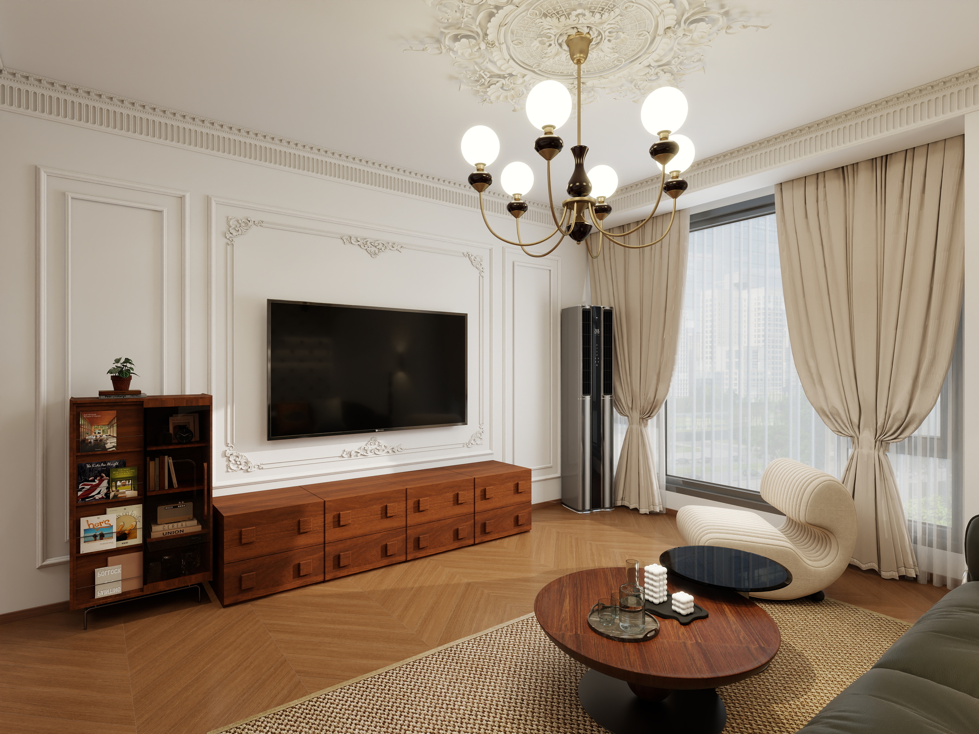 太阳当空照赵-法式中古风装修效果图