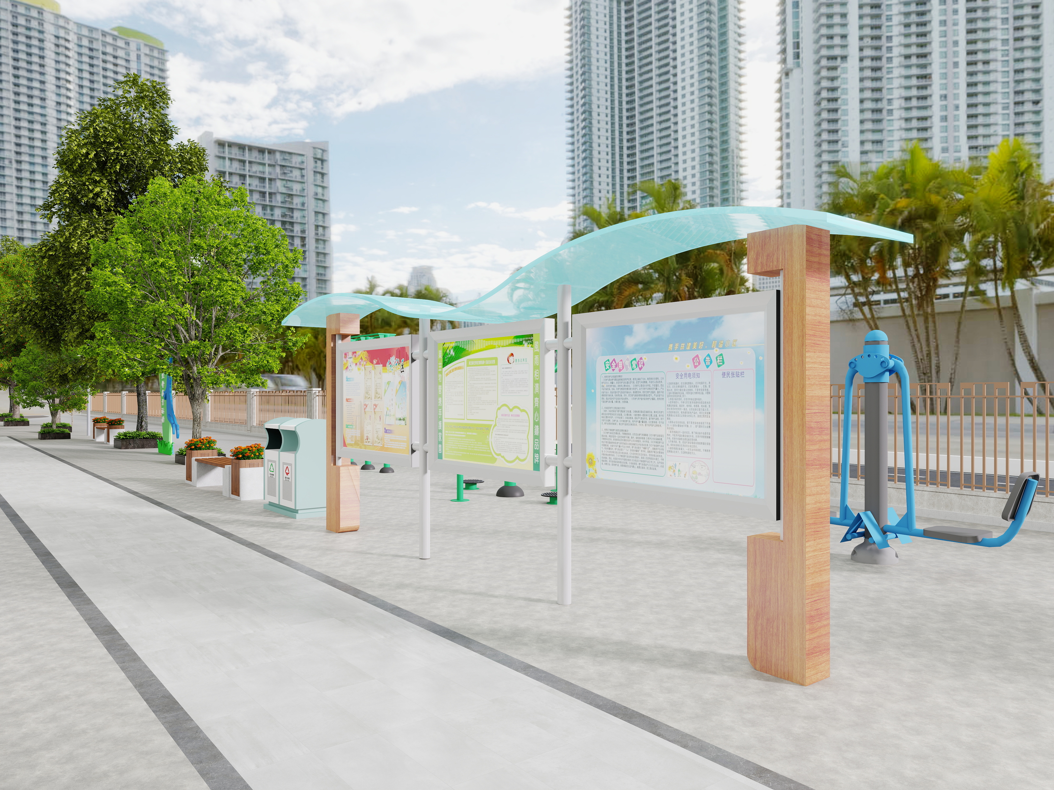 壹诺设计工作室-公园装修效果图