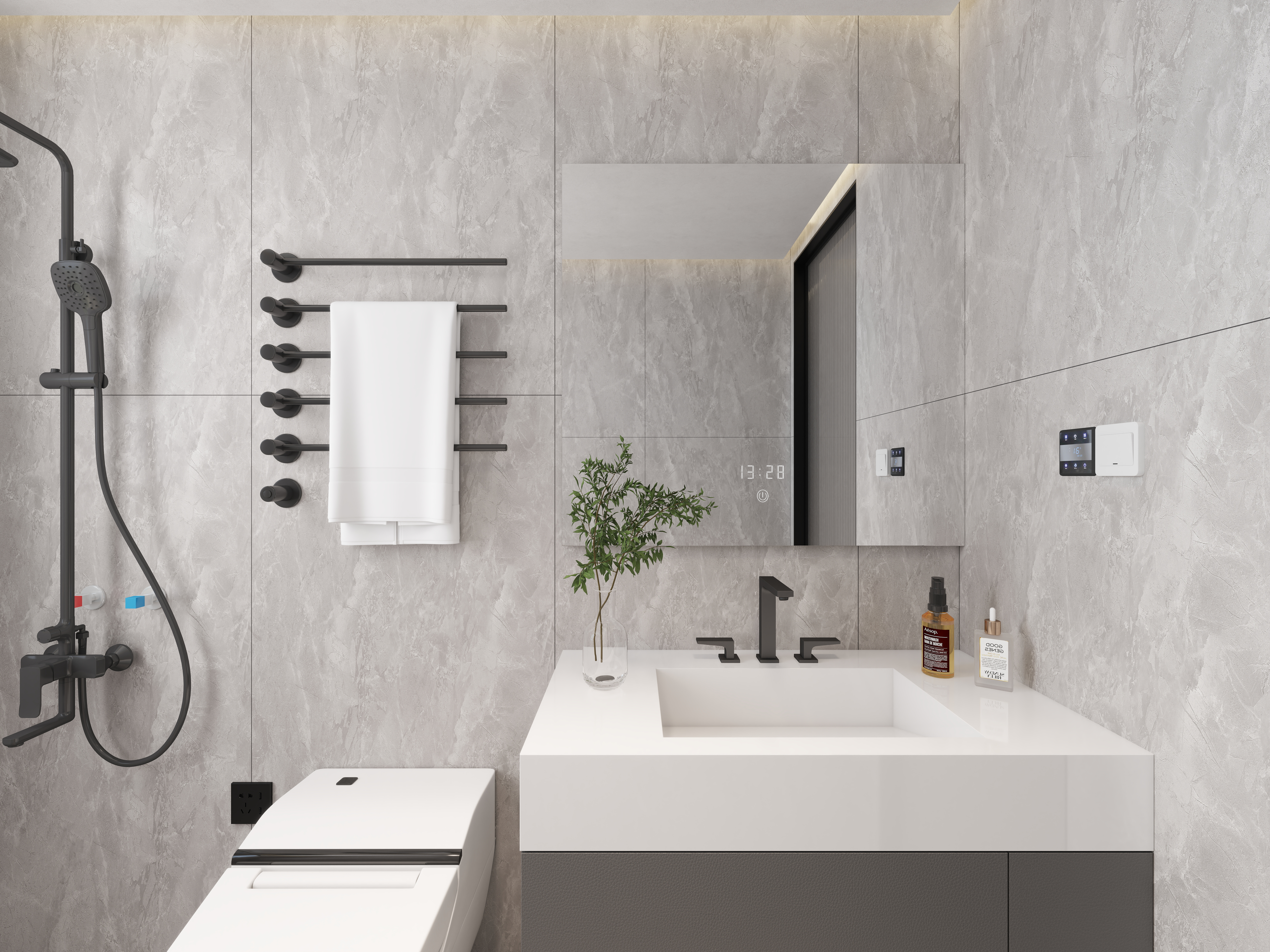 艺雅丽-149平极简轻奢 装修效果图