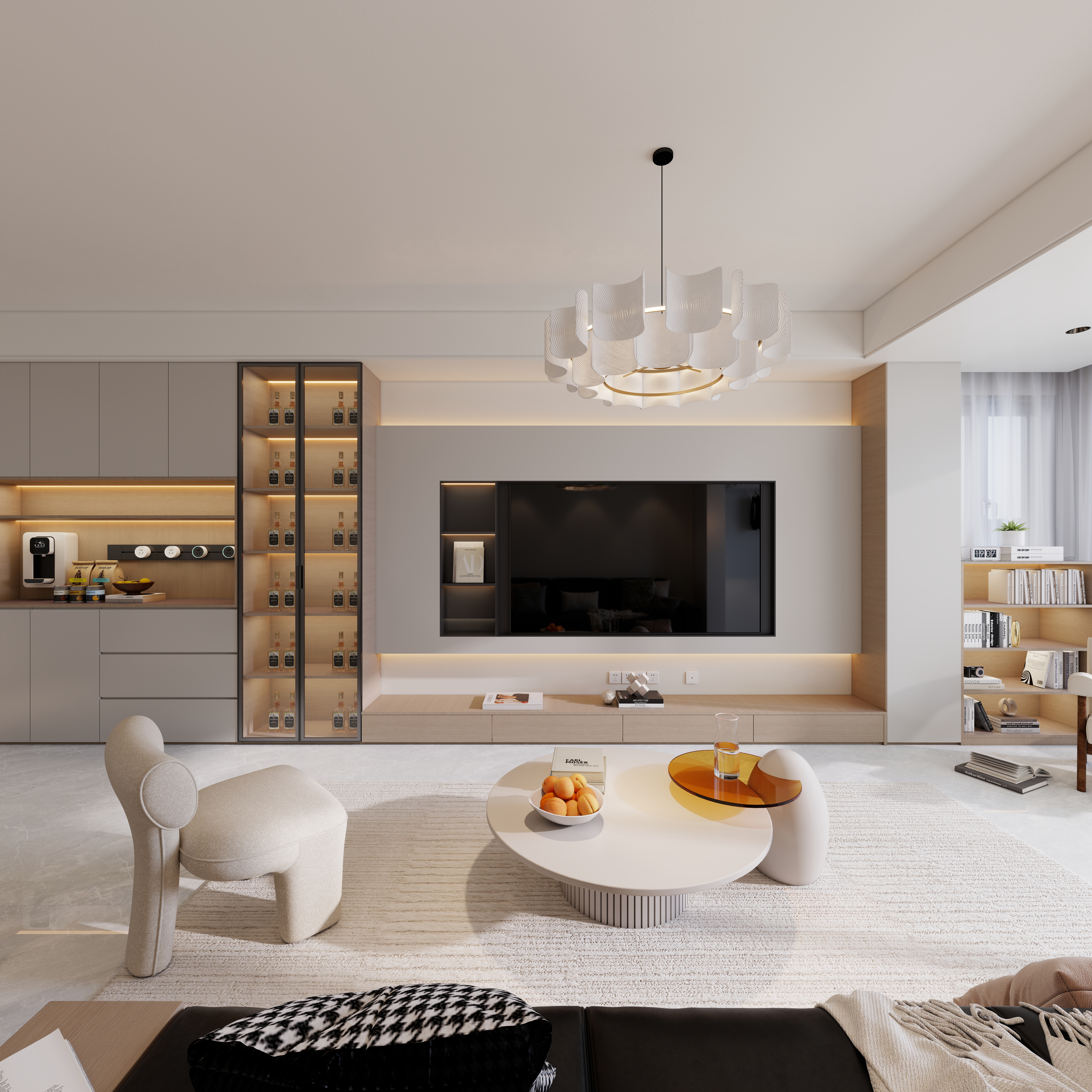 艺雅丽-105平现代简约装修效果图