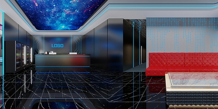 青溪设计-台球厅-装修设计方案