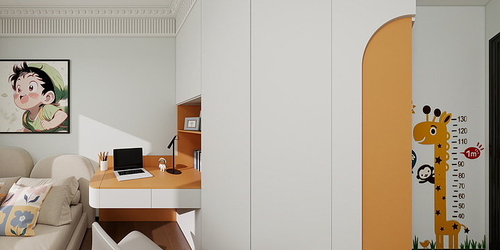 汇伟设计-中古彩。-装修设计方案