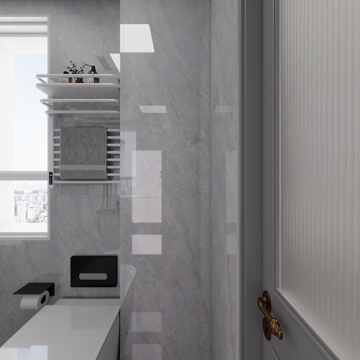 艺雅丽-131平法式 一层卫生间装修效果图第4张