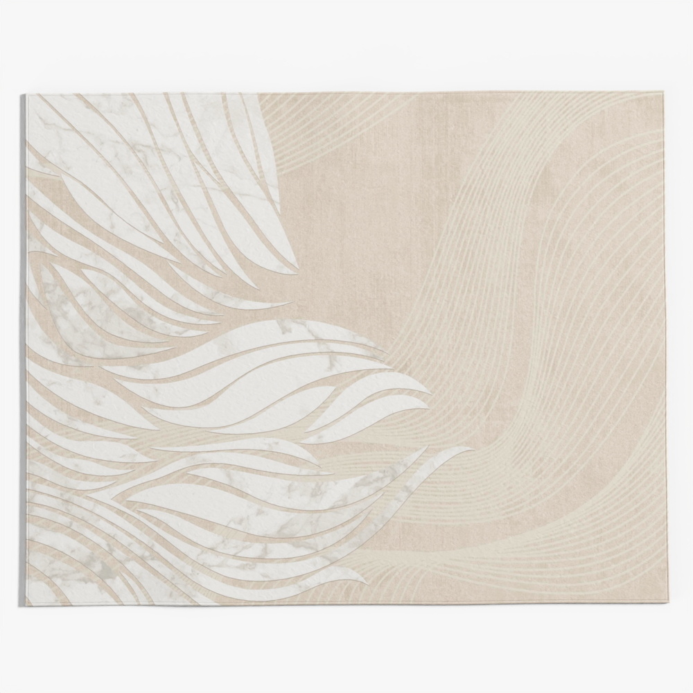 现代艺术线条风地毯3D模型