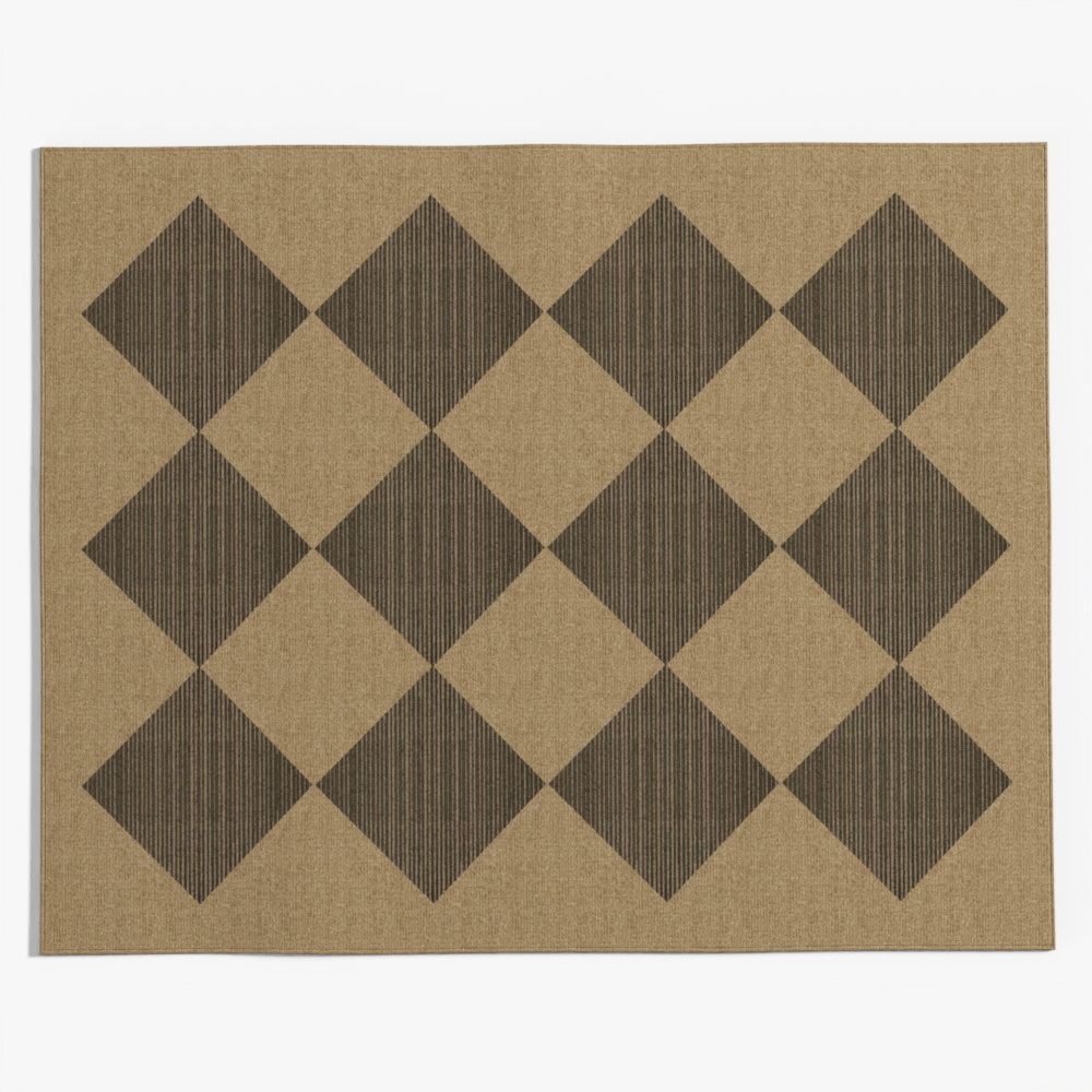 简约几何中古风地毯3D模型