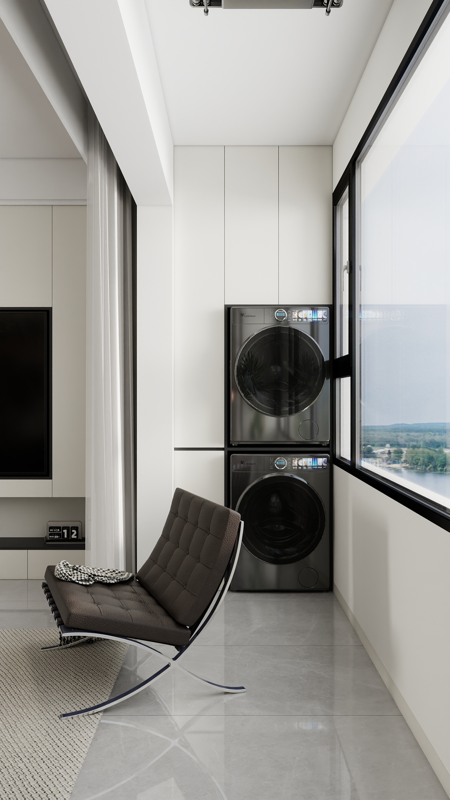 李青越-130平方现代简约三居室装修效果图