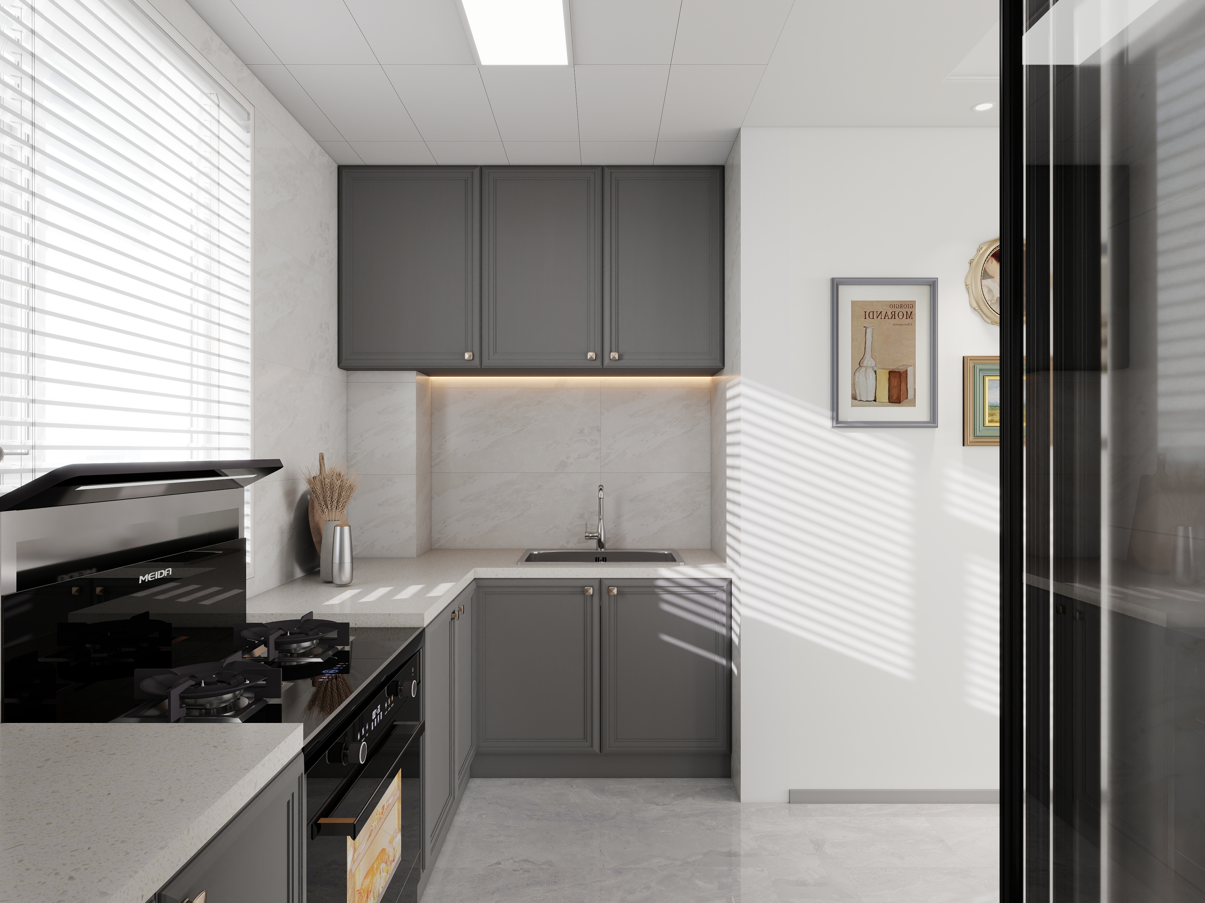 艺雅丽-131平法式 一层厨房装修效果图第2张