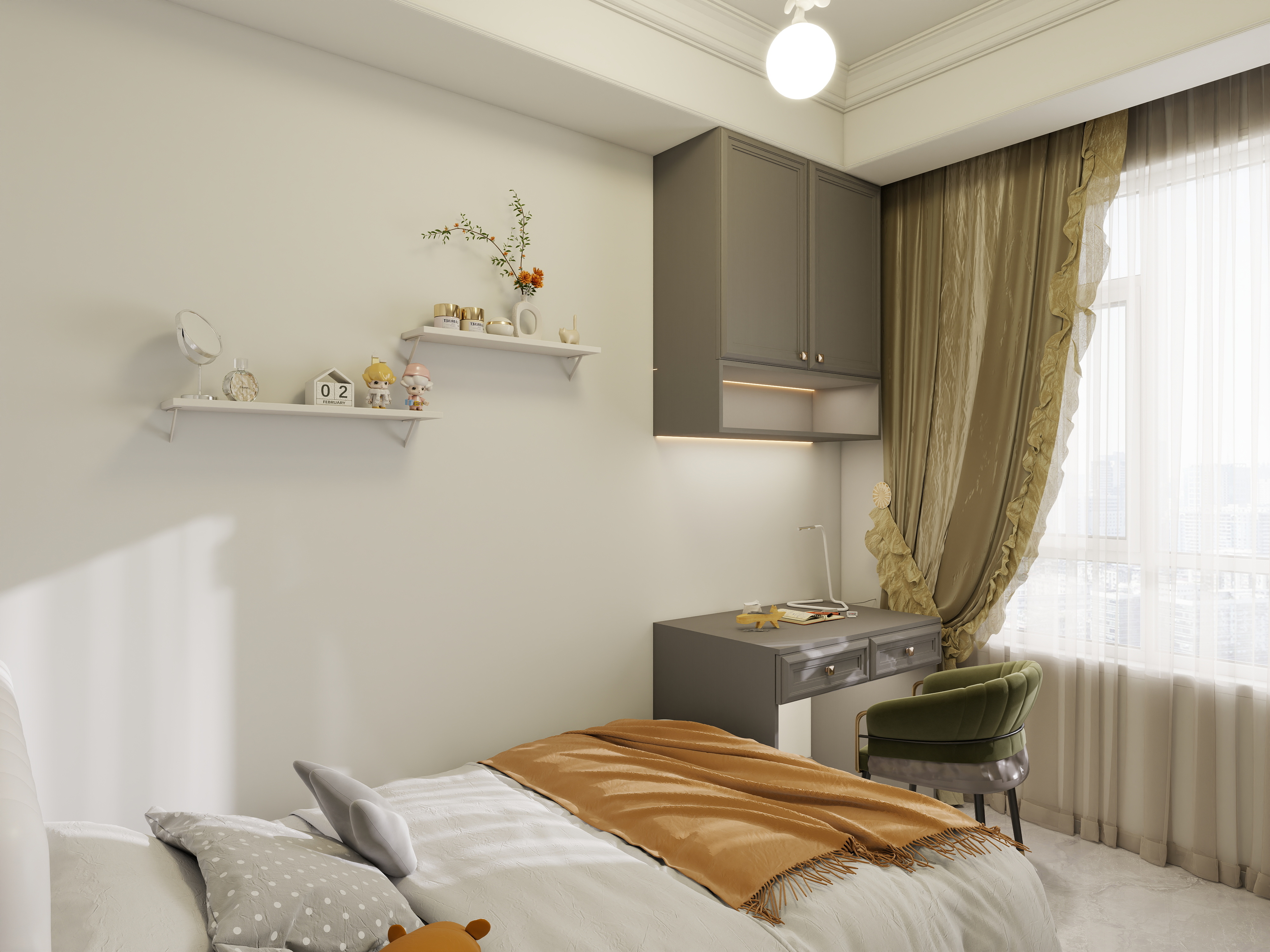 艺雅丽-131平法式 一层儿童房装修效果图第1张