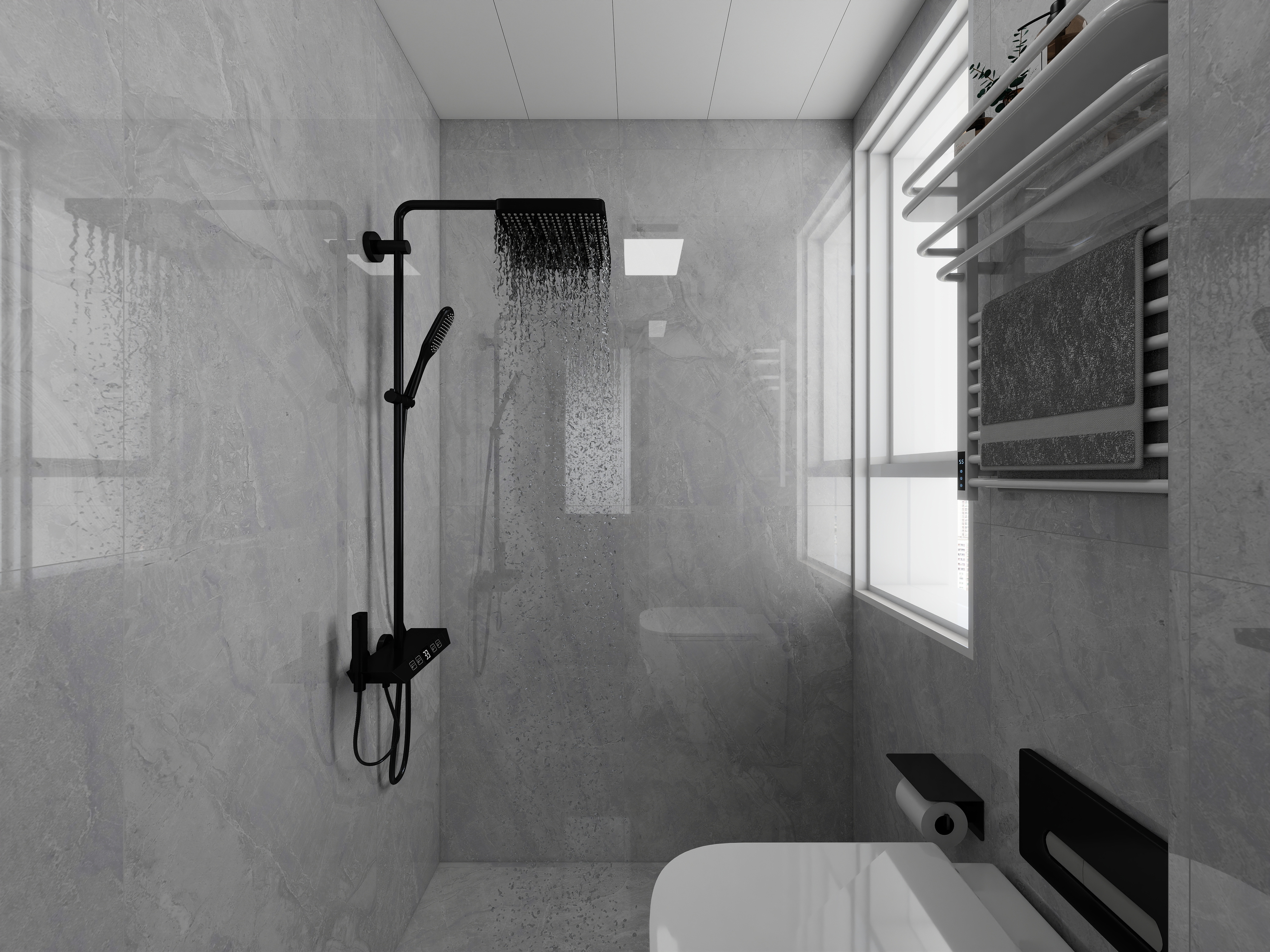 艺雅丽-131平法式 一层卫生间装修效果图第3张