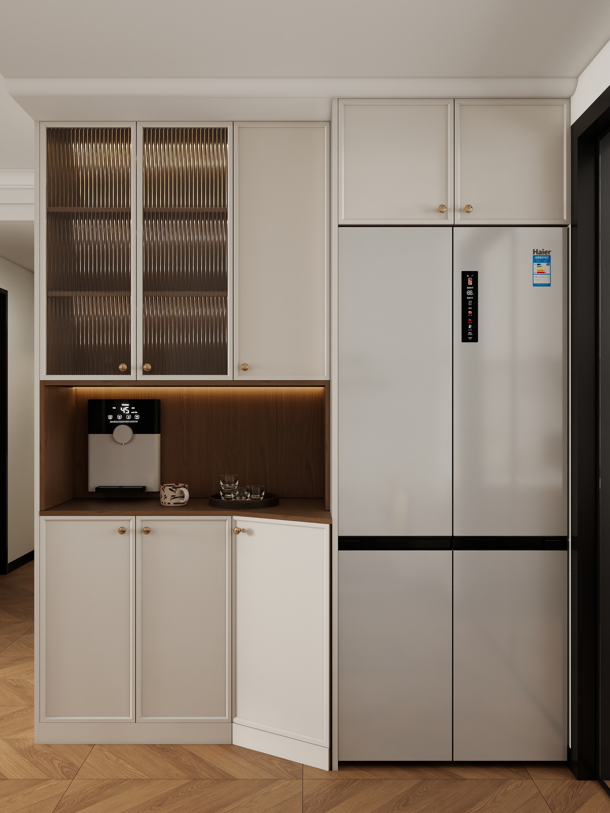 李青越-100平方中古风三居室装修效果图