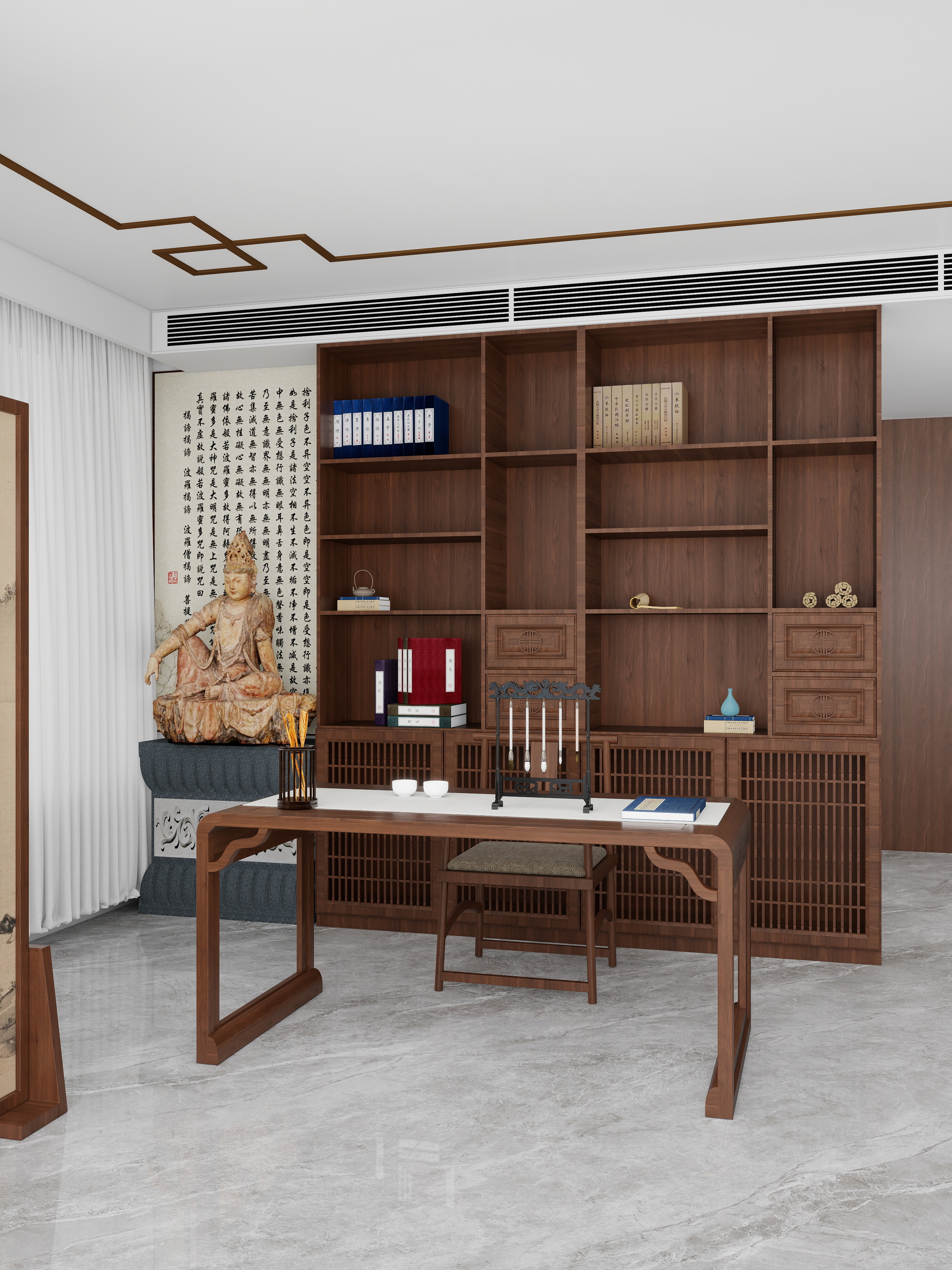 李磊-连城美墅5F中式茶室-装修设计方案