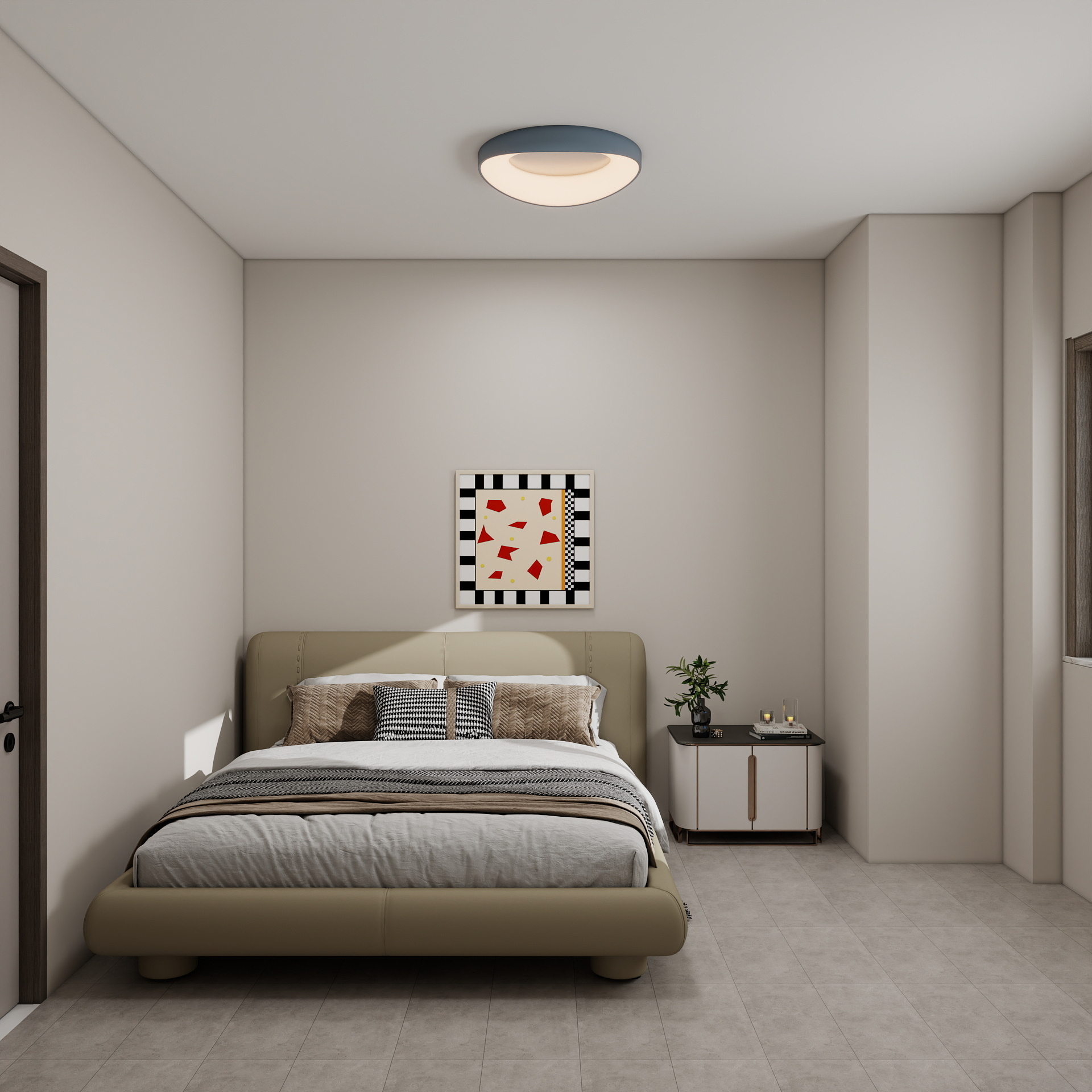 吴爽-85m²原木简约风格 装修效果图