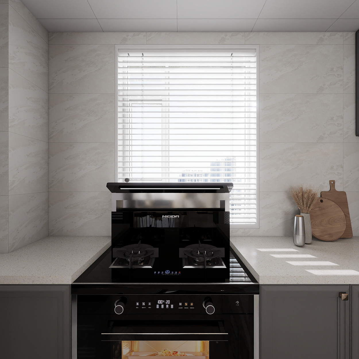 艺雅丽-131平法式 一层厨房装修效果图第5张