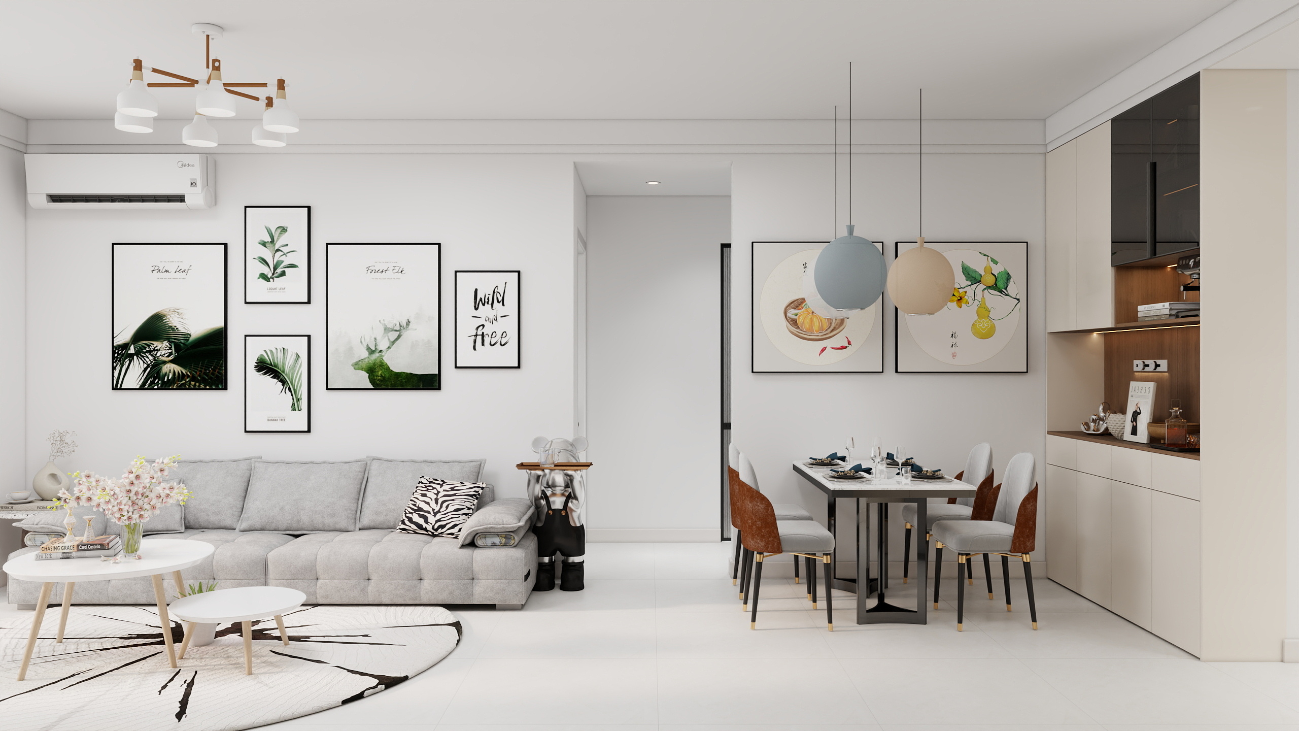 尹牧之-69㎡2室装修效果图