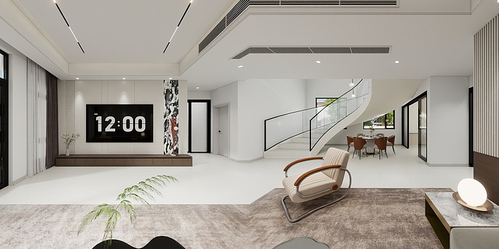 设计师淇淇-大陆村别墅-装修设计方案