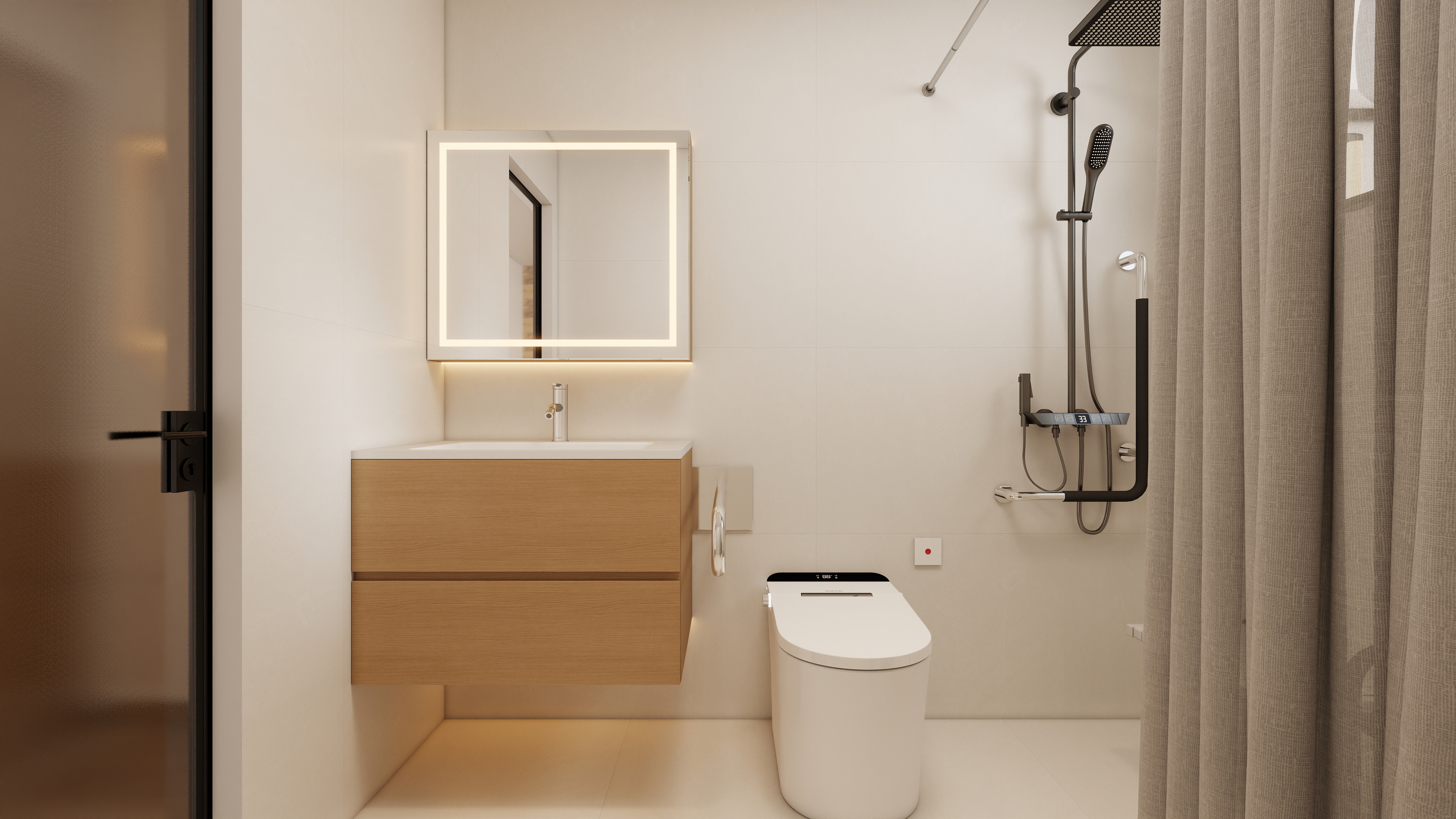 至简名设-文稳康-《大板一区》105平新中宋式|四居室装修效果图