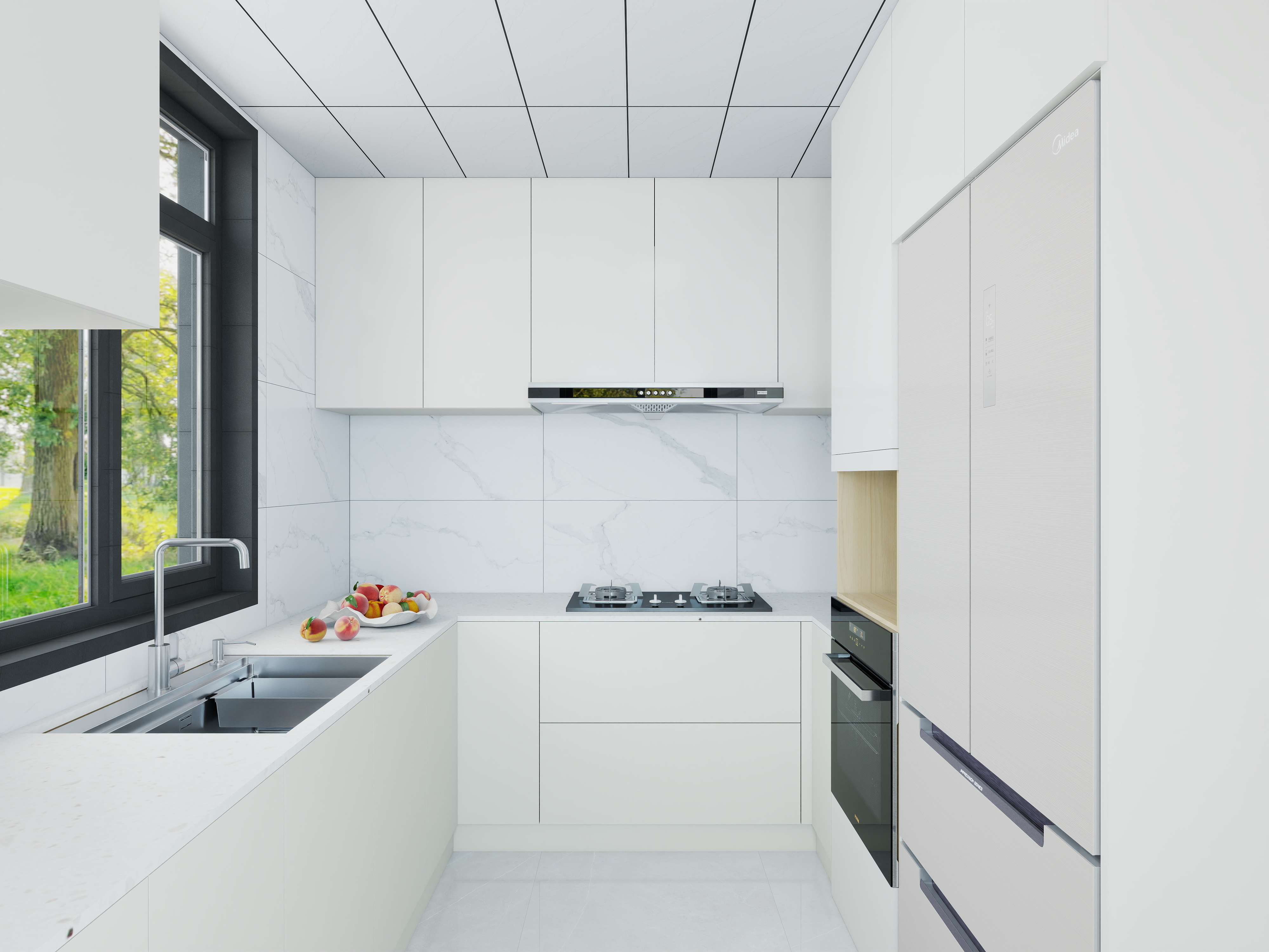 艺雅丽-146平现代法式  装修效果图