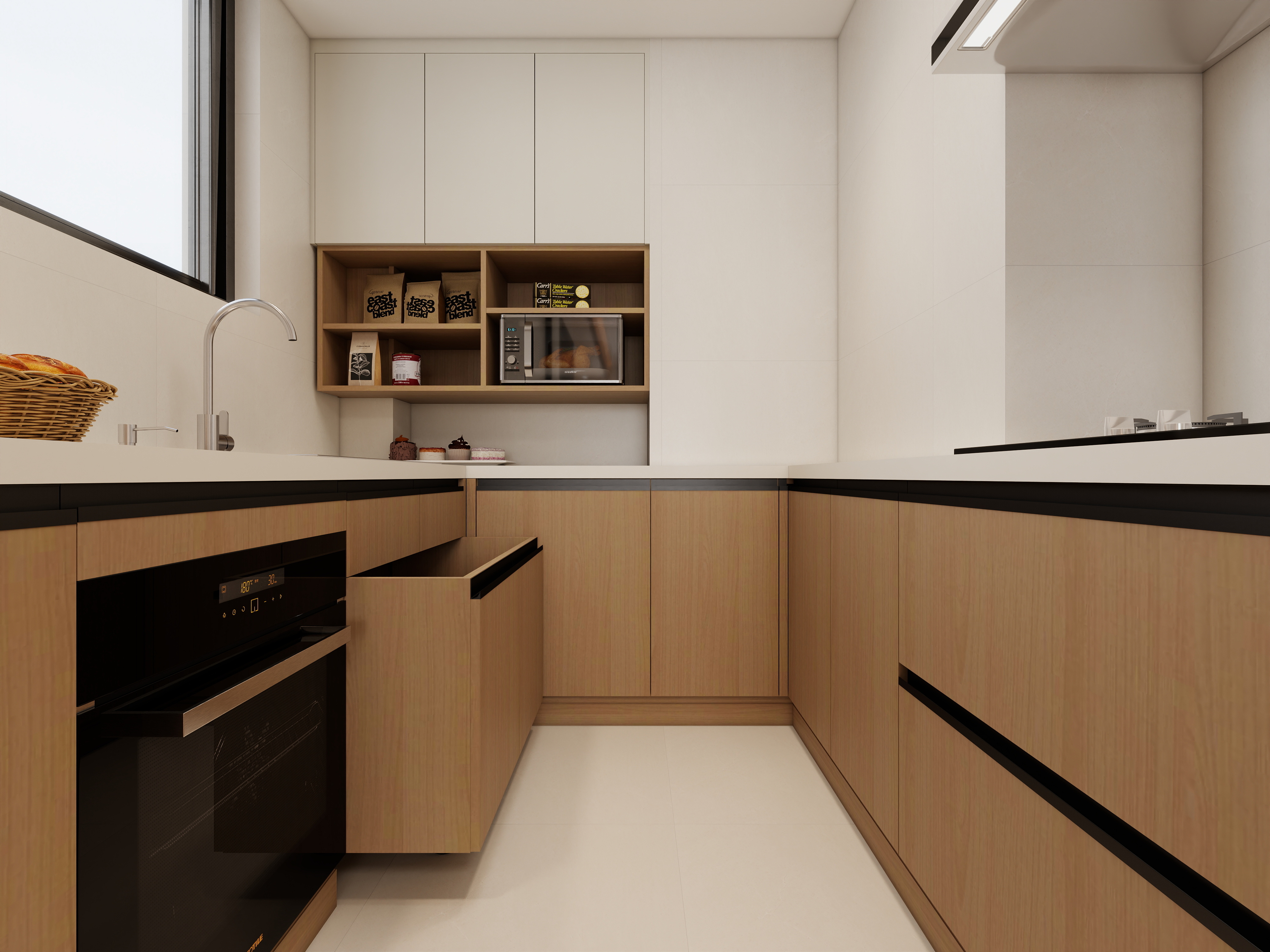 至简名设-文稳康-《大板一区》105平新中宋式|四居室装修效果图