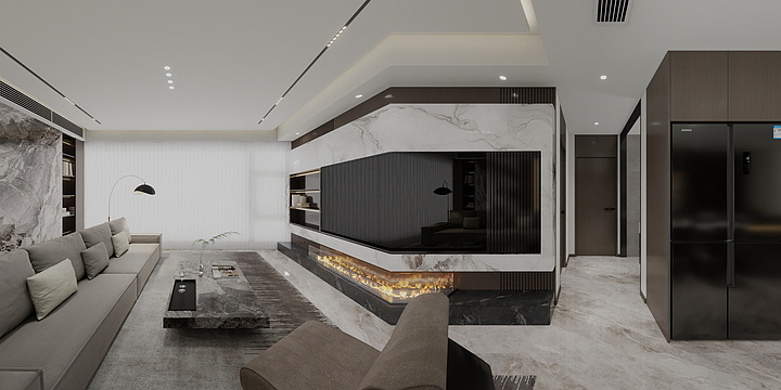 西安全案设计王磊-中建悦庐刘先生.143（3）-装修设计方案