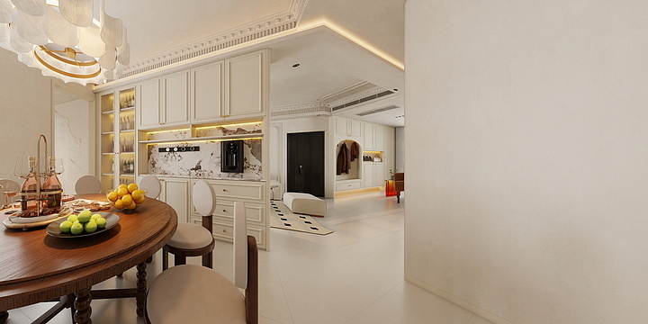 道阳Design-法式奶油效果图-装修设计方案