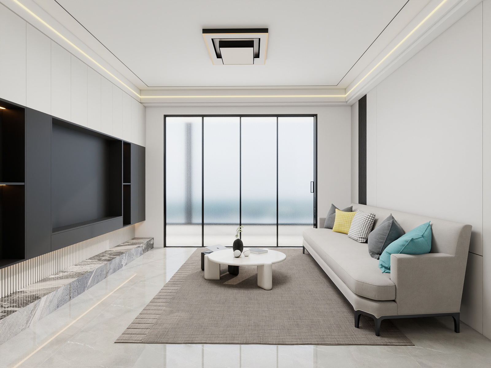 500一套_韩昊霖-现代简约157㎡4室装修效果图