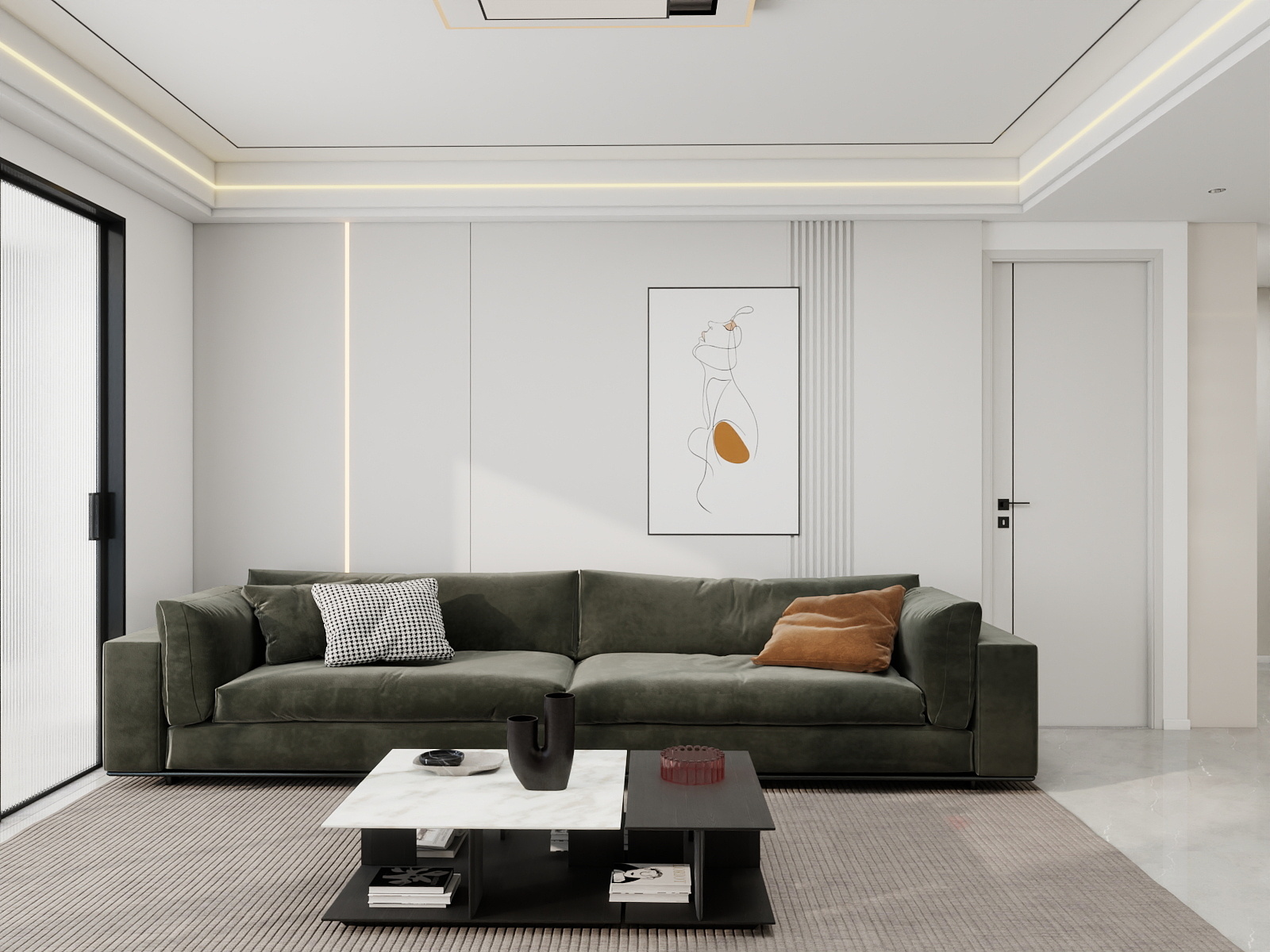 500一套_韩昊霖-现代简约157㎡4室装修效果图