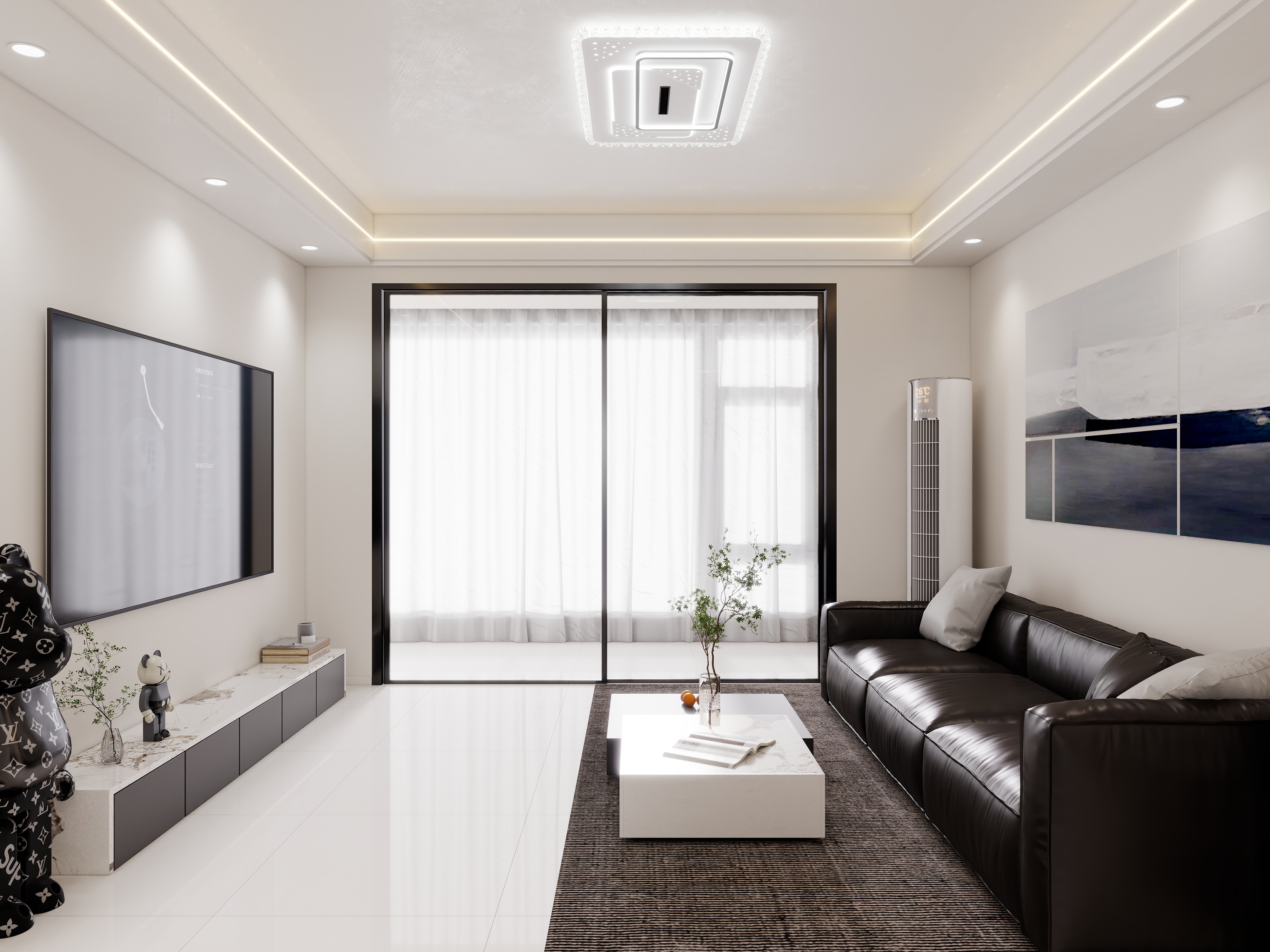 壹诺设计工作室-现代简约装修效果图