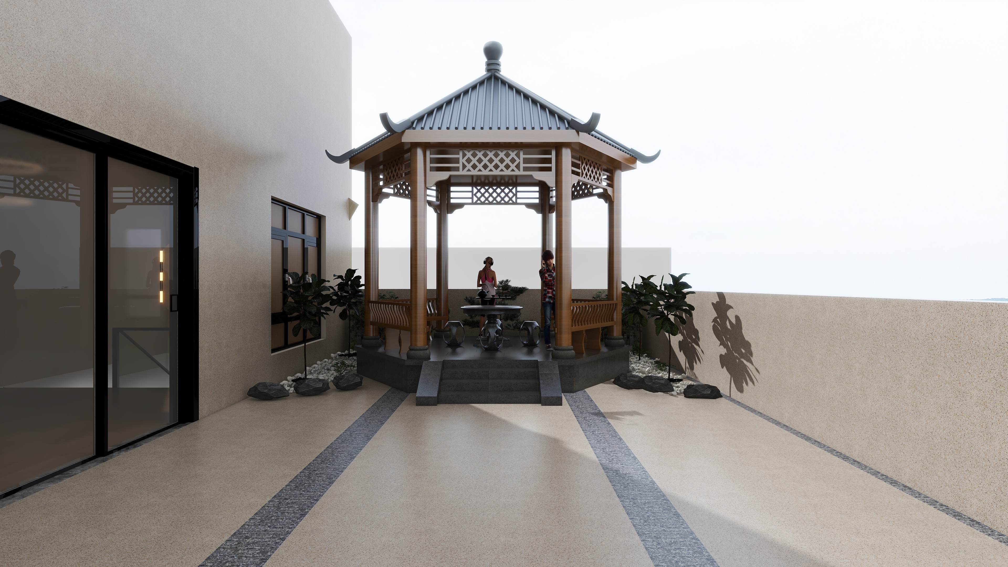 星空设计500-小区房现代简约226㎡2室装修效果图