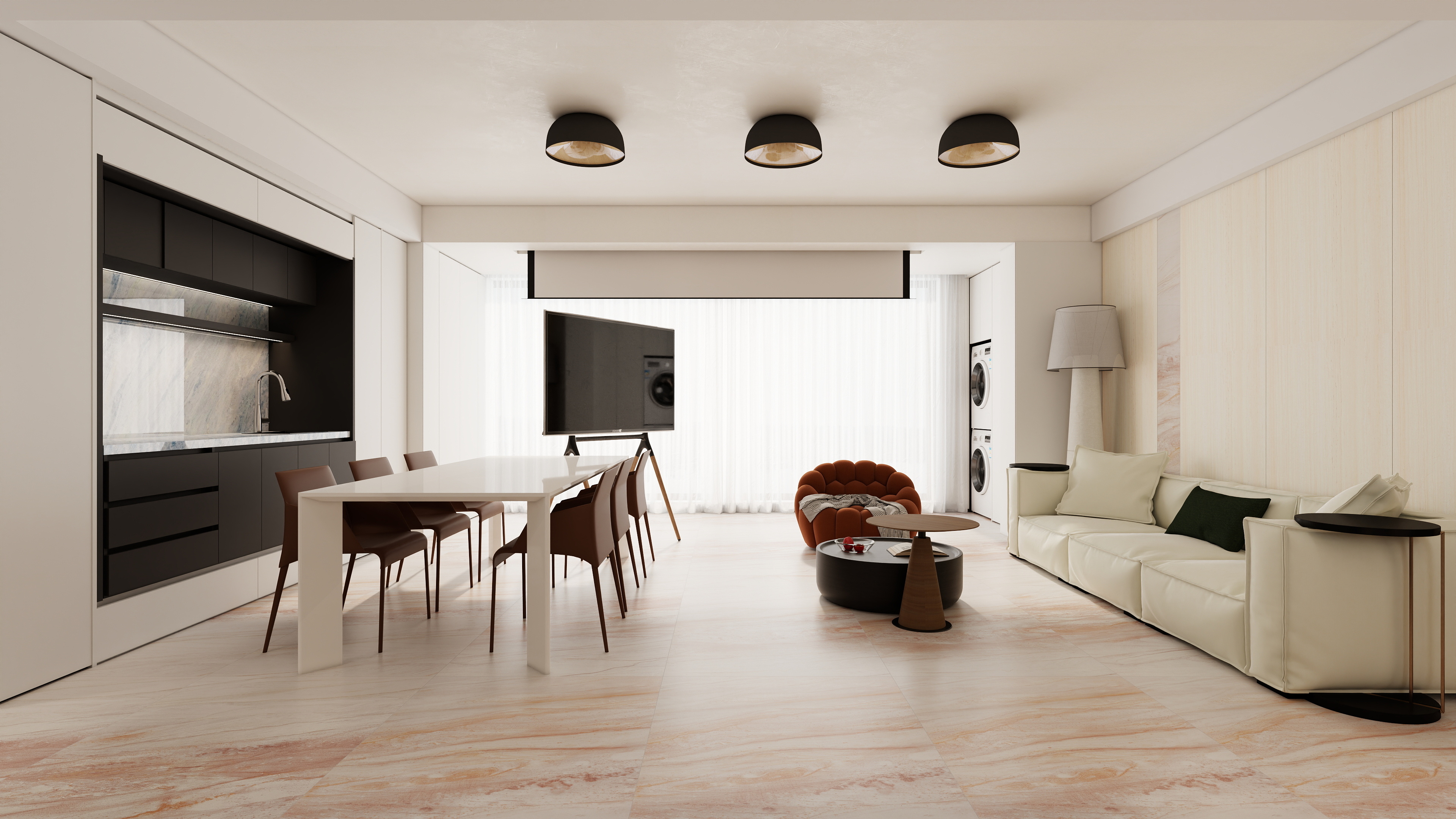 星空设计工作室Design-现代简约123㎡3室-装修设计方案