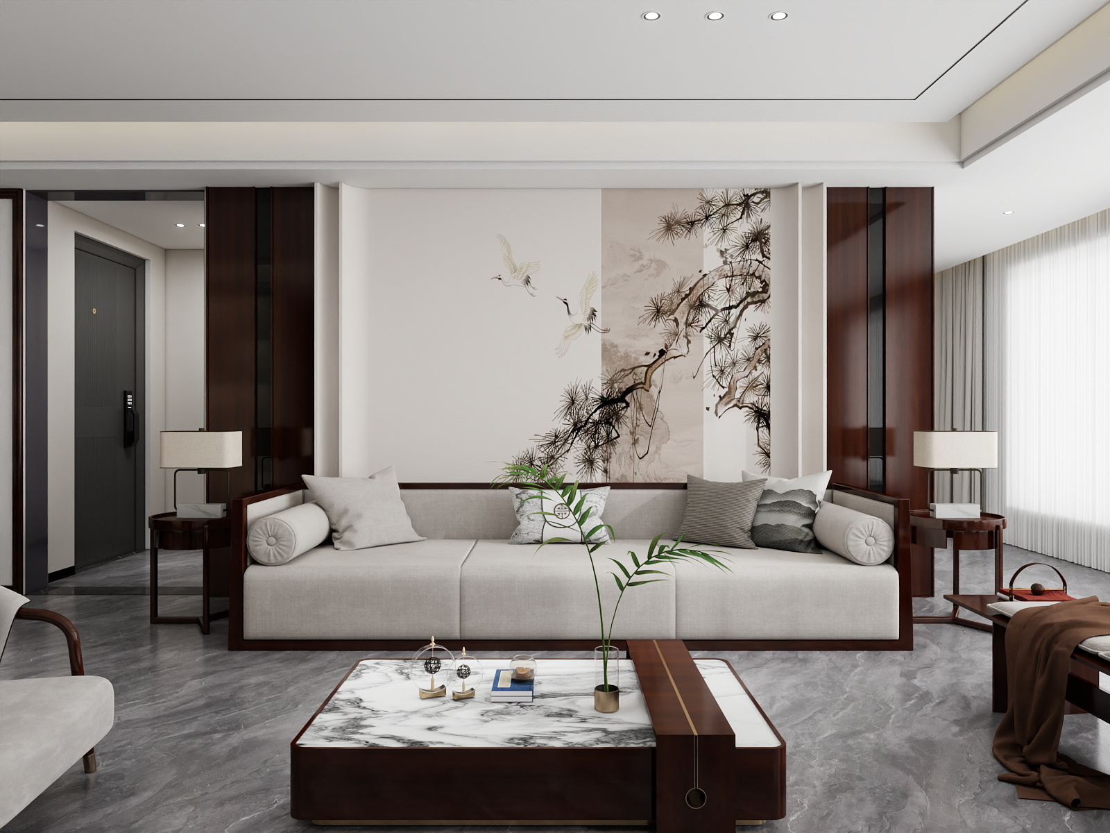 500一套_韩昊霖-新中式130平装修效果图