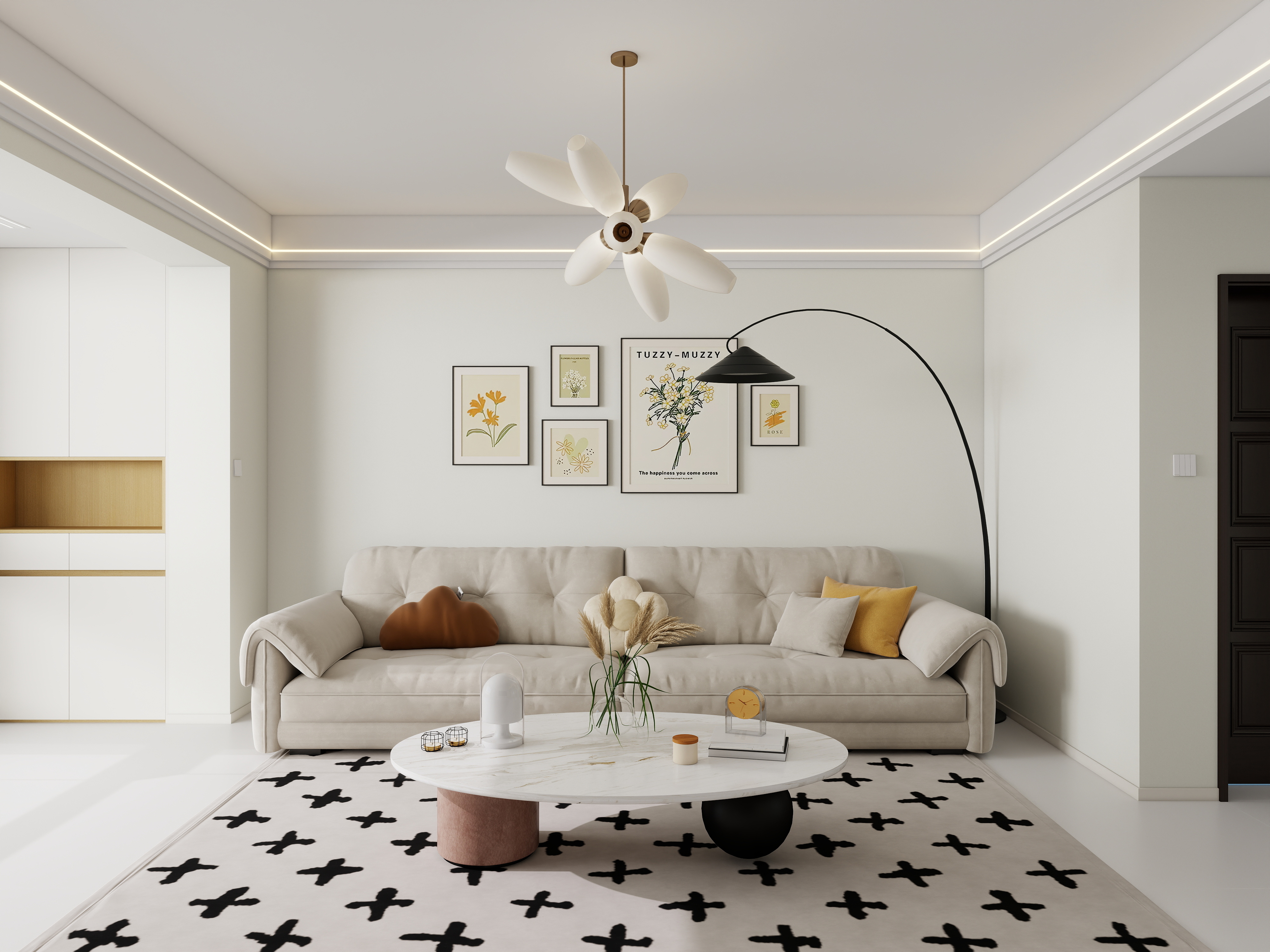 衣大路-105㎡3室-装修设计方案