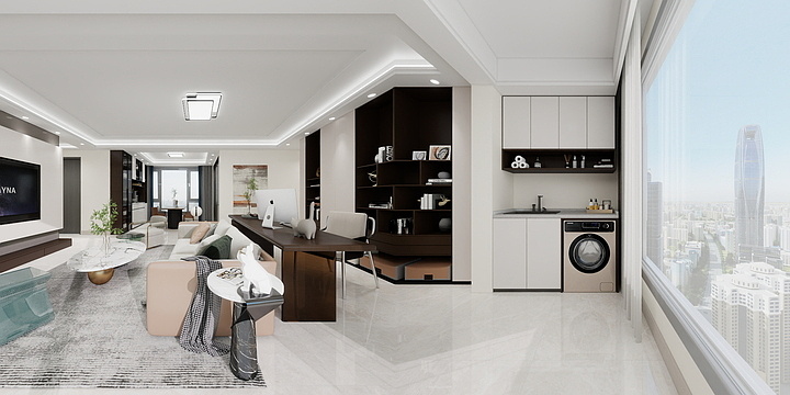 室内设计师官官-平度碧桂园桃李东方现代-装修设计方案