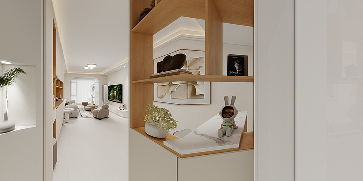 晓峰155a9923a8850-金悦台聂美女家（现代奶油）  - 副本 - 副本-装修设计方案