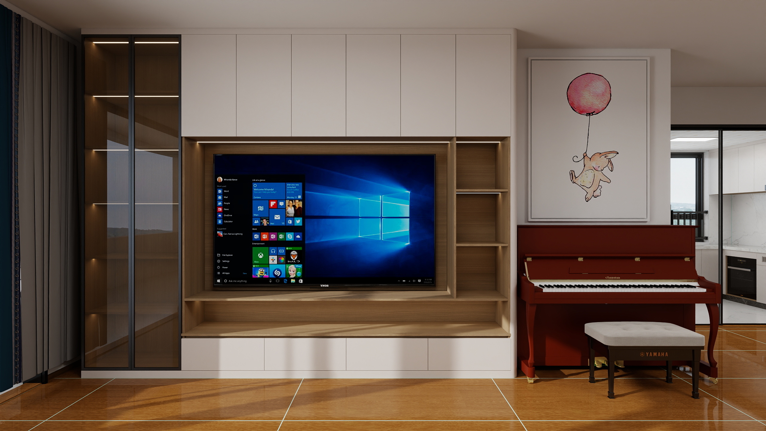 定制设计_张工-碧海湾花园136㎡3室-装修设计方案