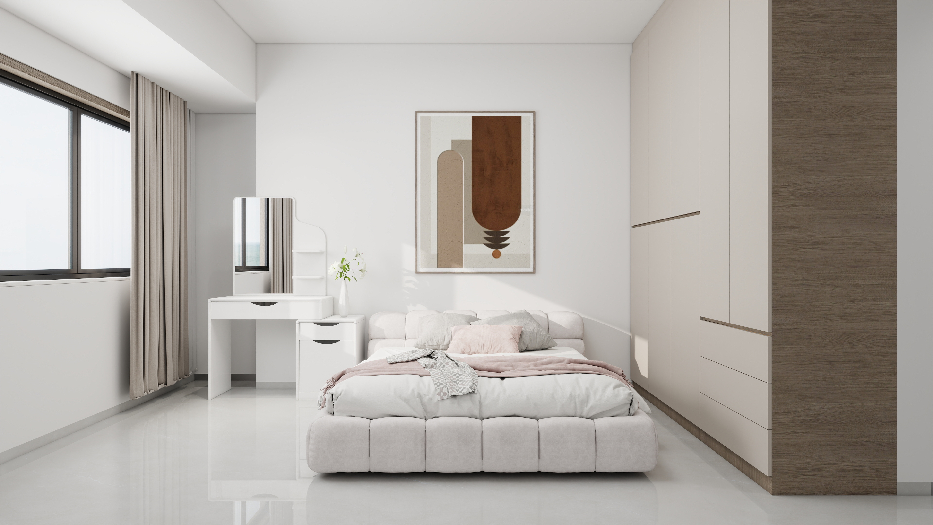 星空设计500一套-现代简约136㎡4室装修效果图