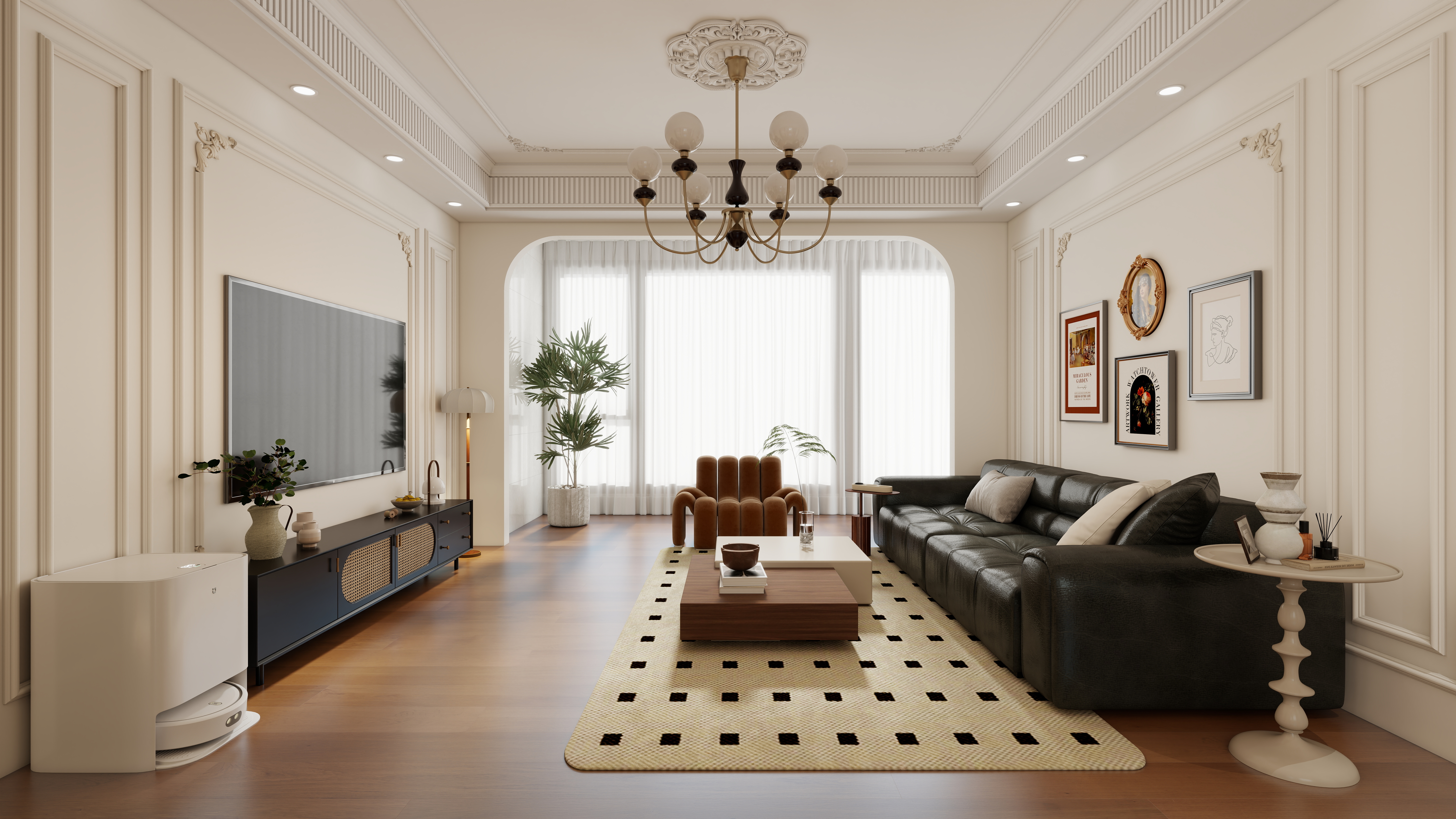 星空设计工作室500一套-128法式轻奢 -装修设计方案