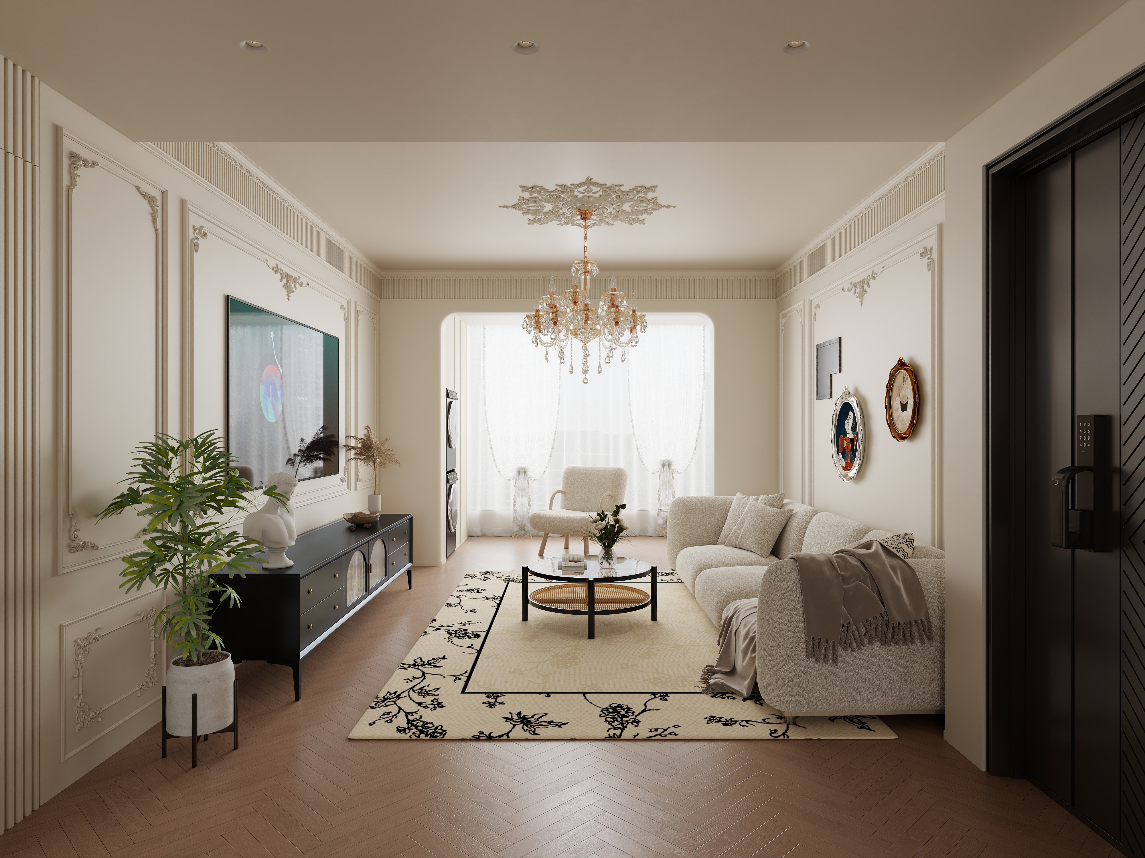 七七设计.....-119㎡3室装修效果图