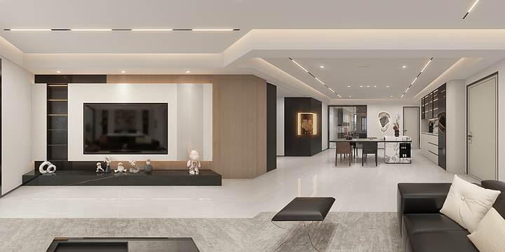 鲁大师-空間設計V-万民新天地169平  现代简约-全案设计-装修设计方案