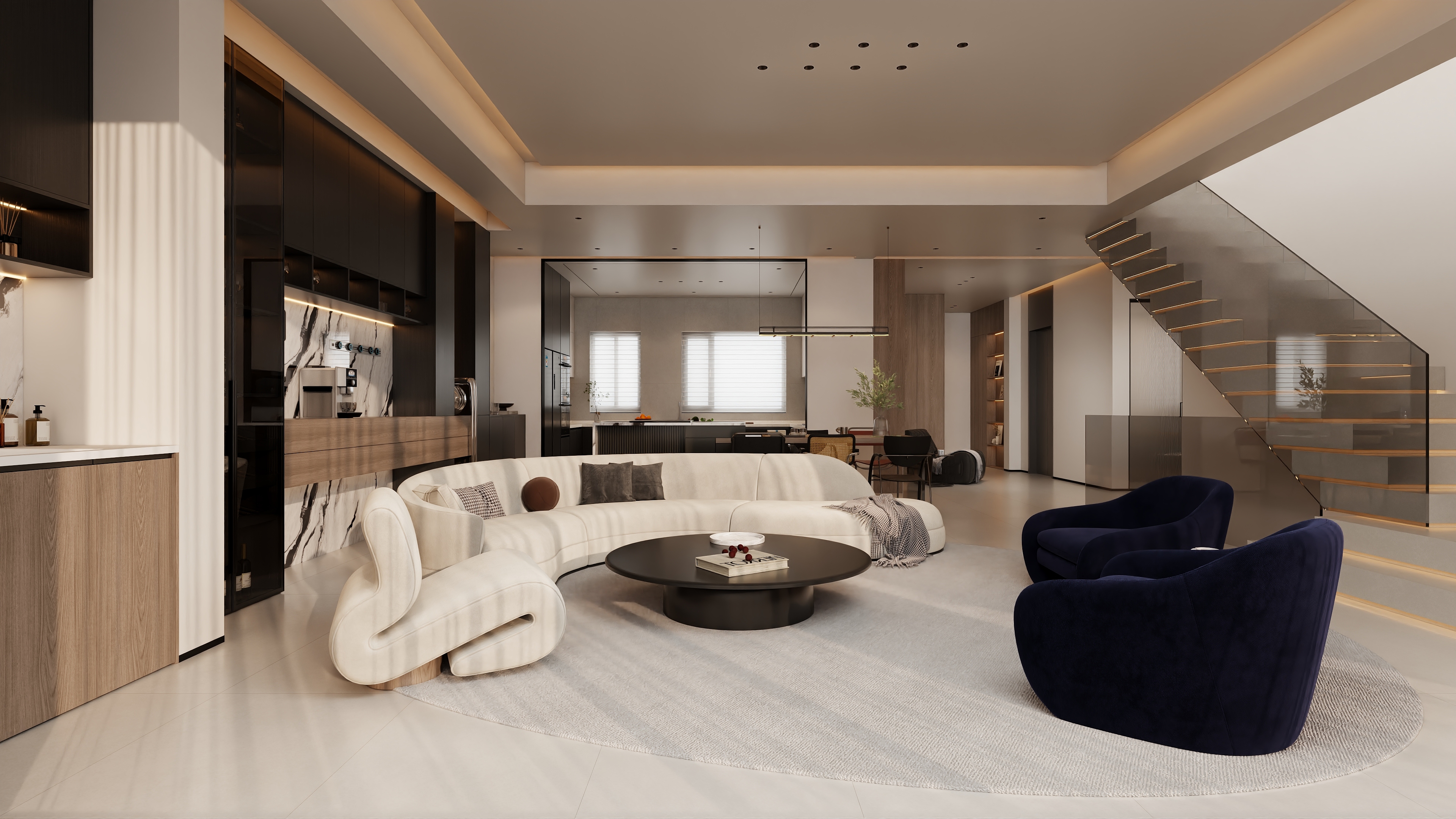 星空设计工作室500一套-意式134㎡复式 -装修设计方案