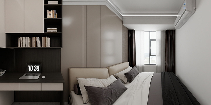 全景效果图aa-江山云著8-701-装修设计方案