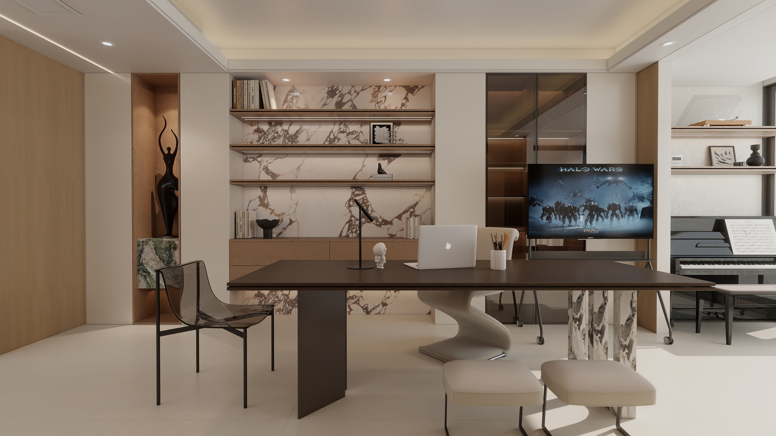 设计师丨周茉-苏州复式意式轻奢风格-装修设计方案