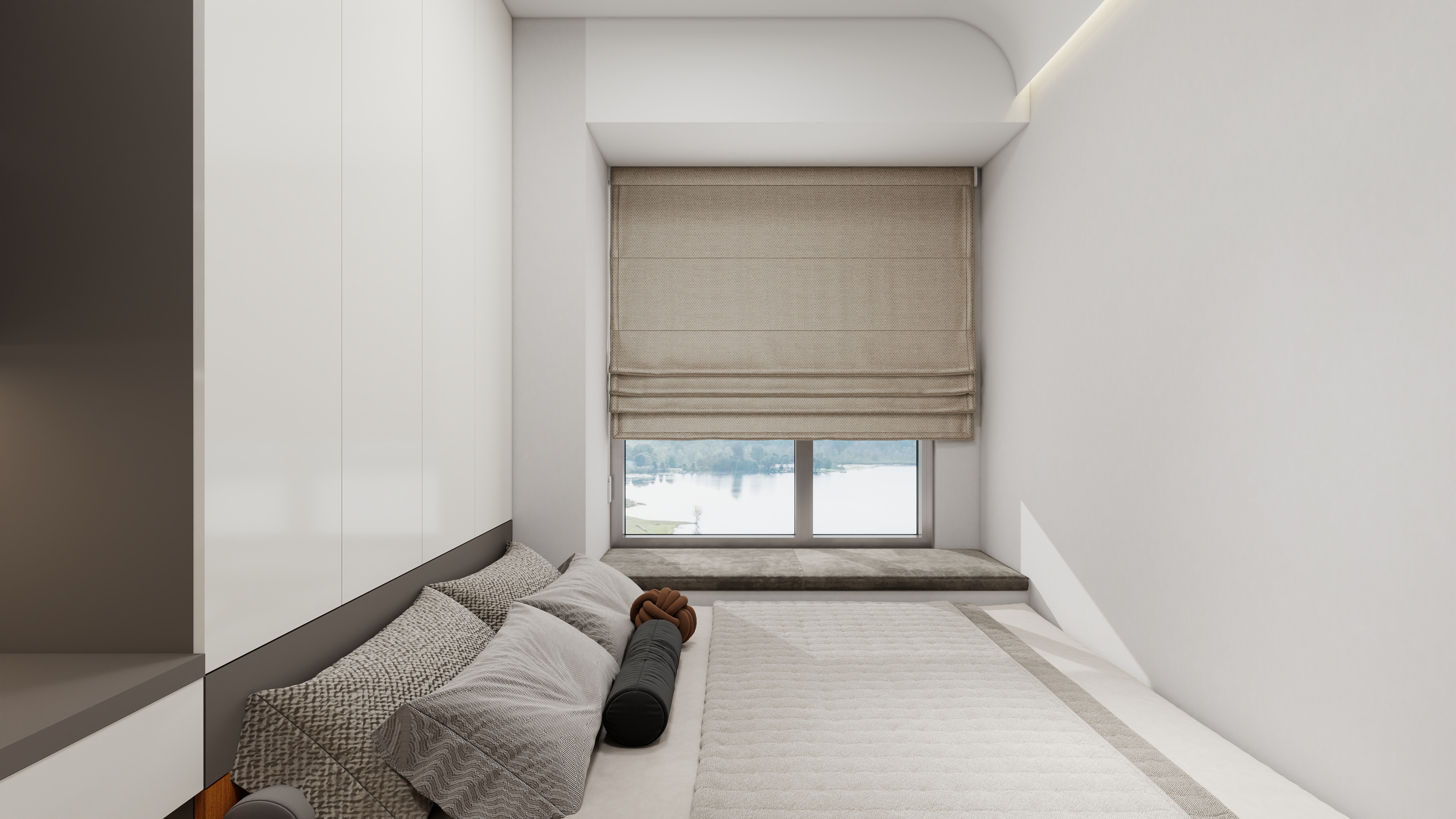 神马云在线-现代复古112平四房装修效果图