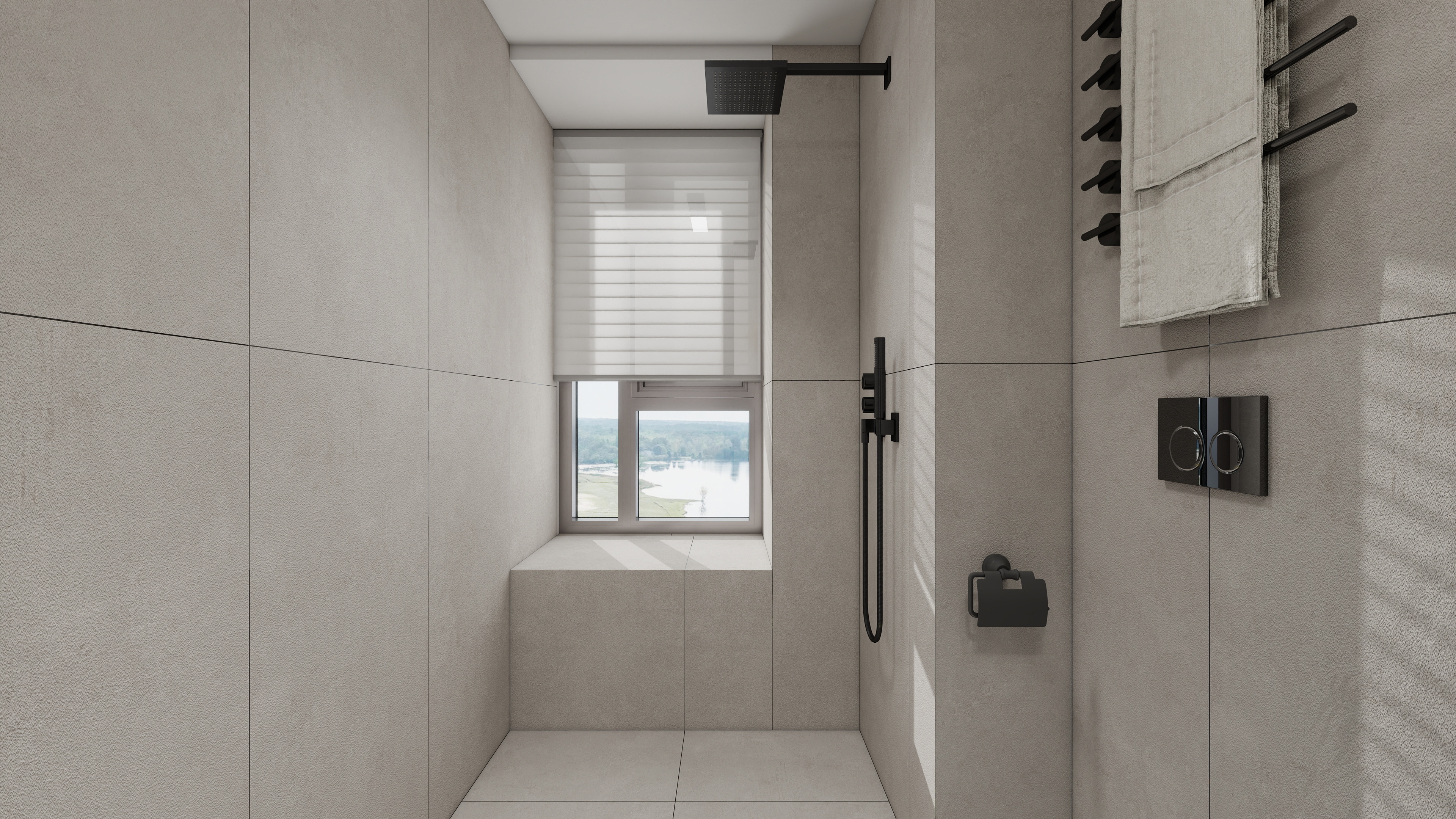 神马云在线-现代复古112平四房装修效果图