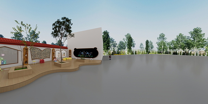 呈普设计工作室-幼儿园涂鸦外墙设计-装修设计方案