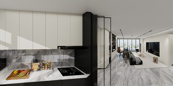 漯河市最美装饰工程有限公司-亚龙湾（黑白灰） - 副本-装修设计方案