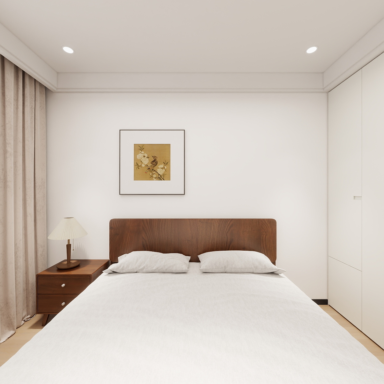 183****5716CCDp-春天之湖1-204一层主卧装修效果图第4张